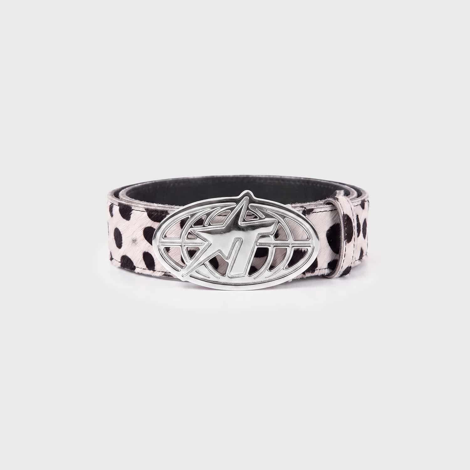 Cow Texture Belt - Black/White - miniatura 3