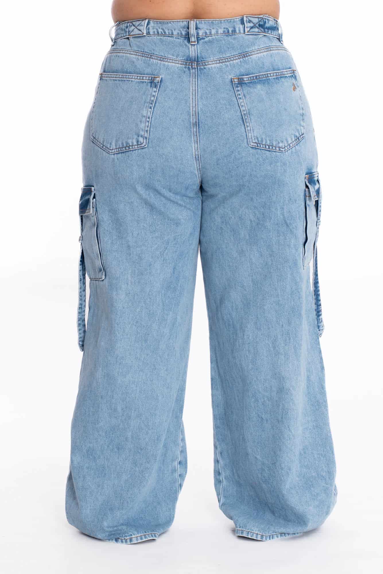 Jean Cargo Ajustable Azul Medio 370 - miniatura 22