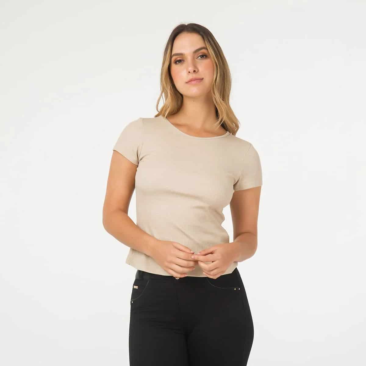 Camiseta Basica Cuello Redondo Melisa - miniatura 1