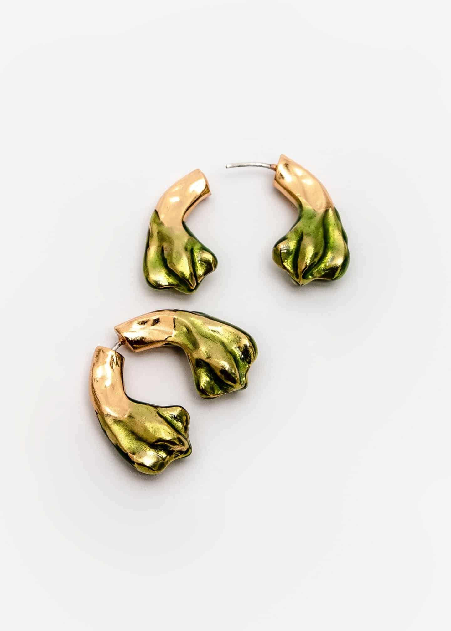 Aretes greeny The Maxi Petal Curve - miniatura 1