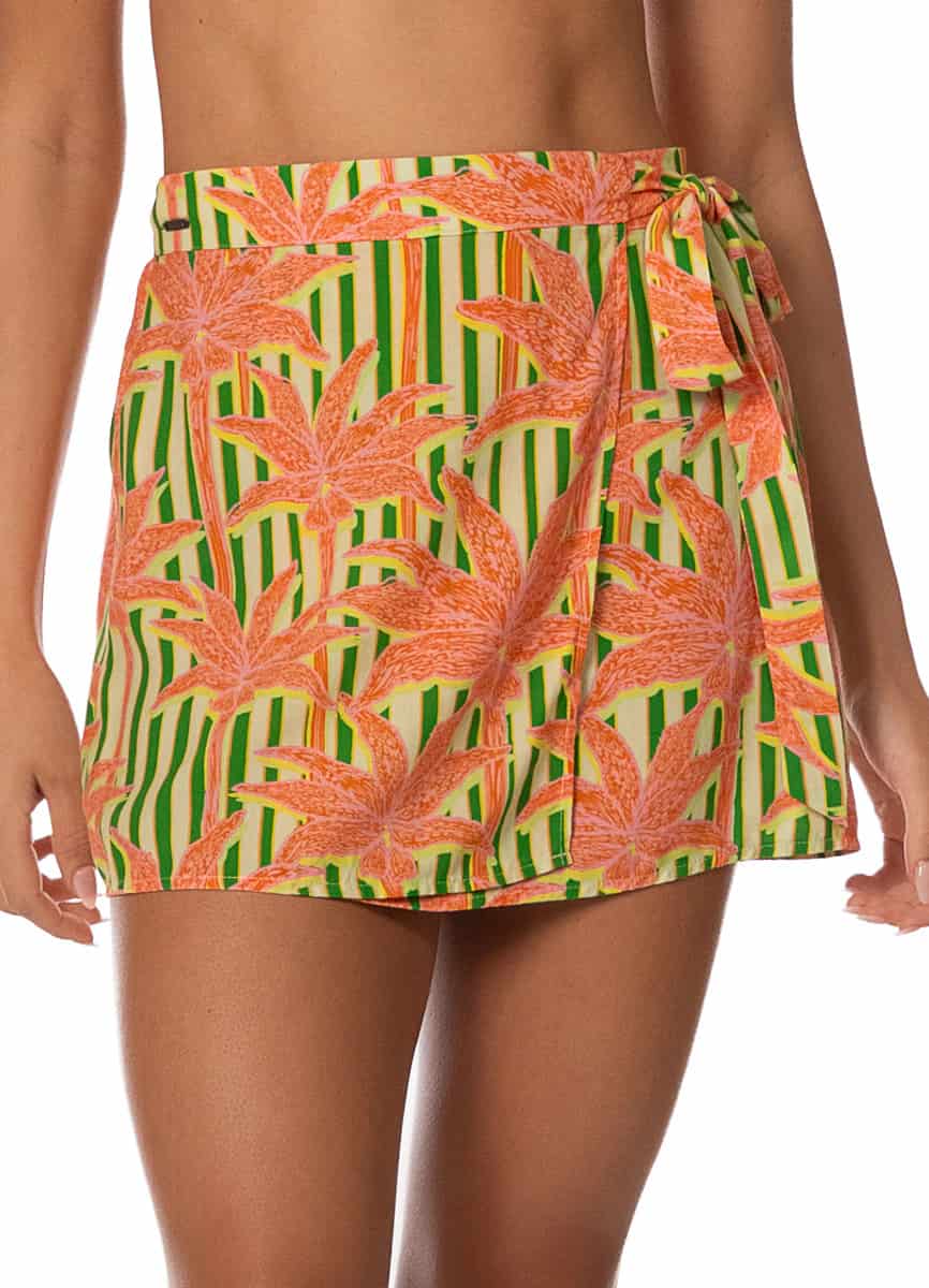 Maaji Blooming Stripes Oceane Short Skirt - miniatura 2
