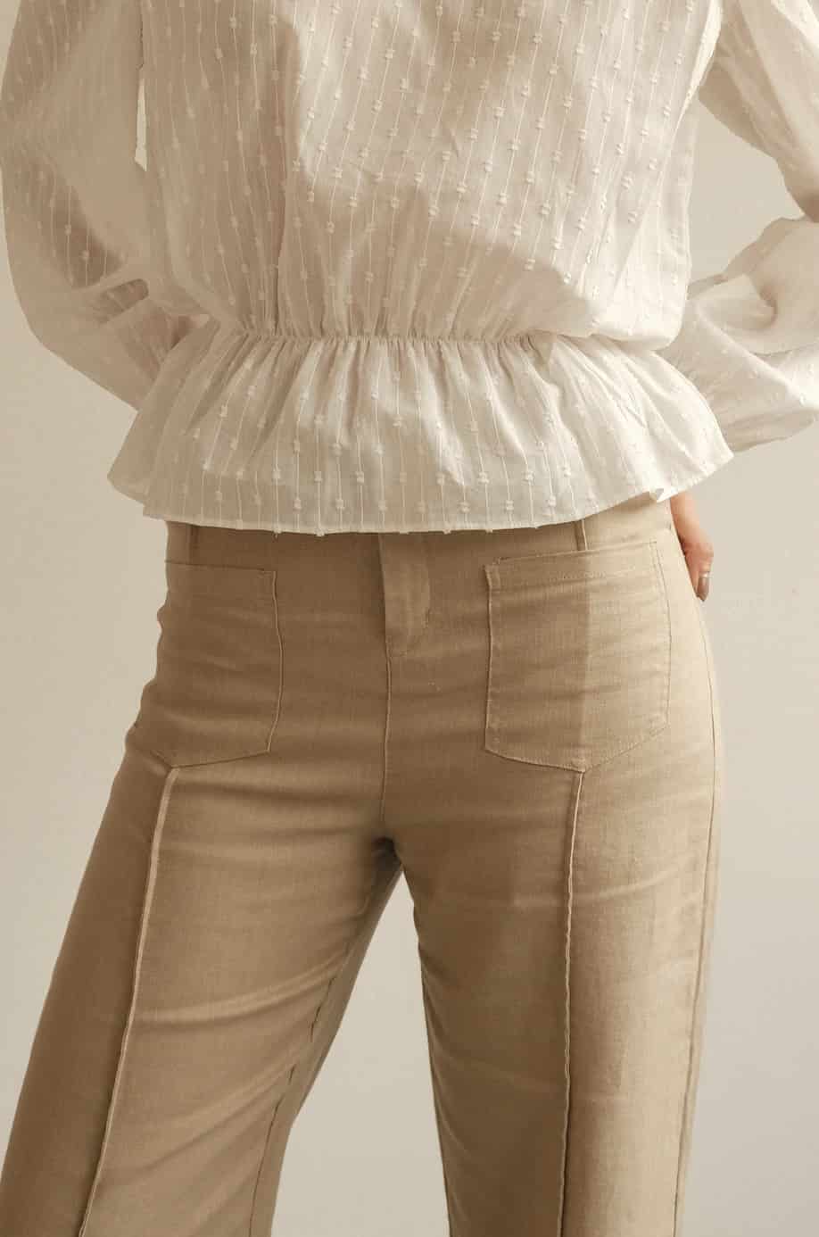 Pantalón Aire de lino | Mocca - miniatura 5