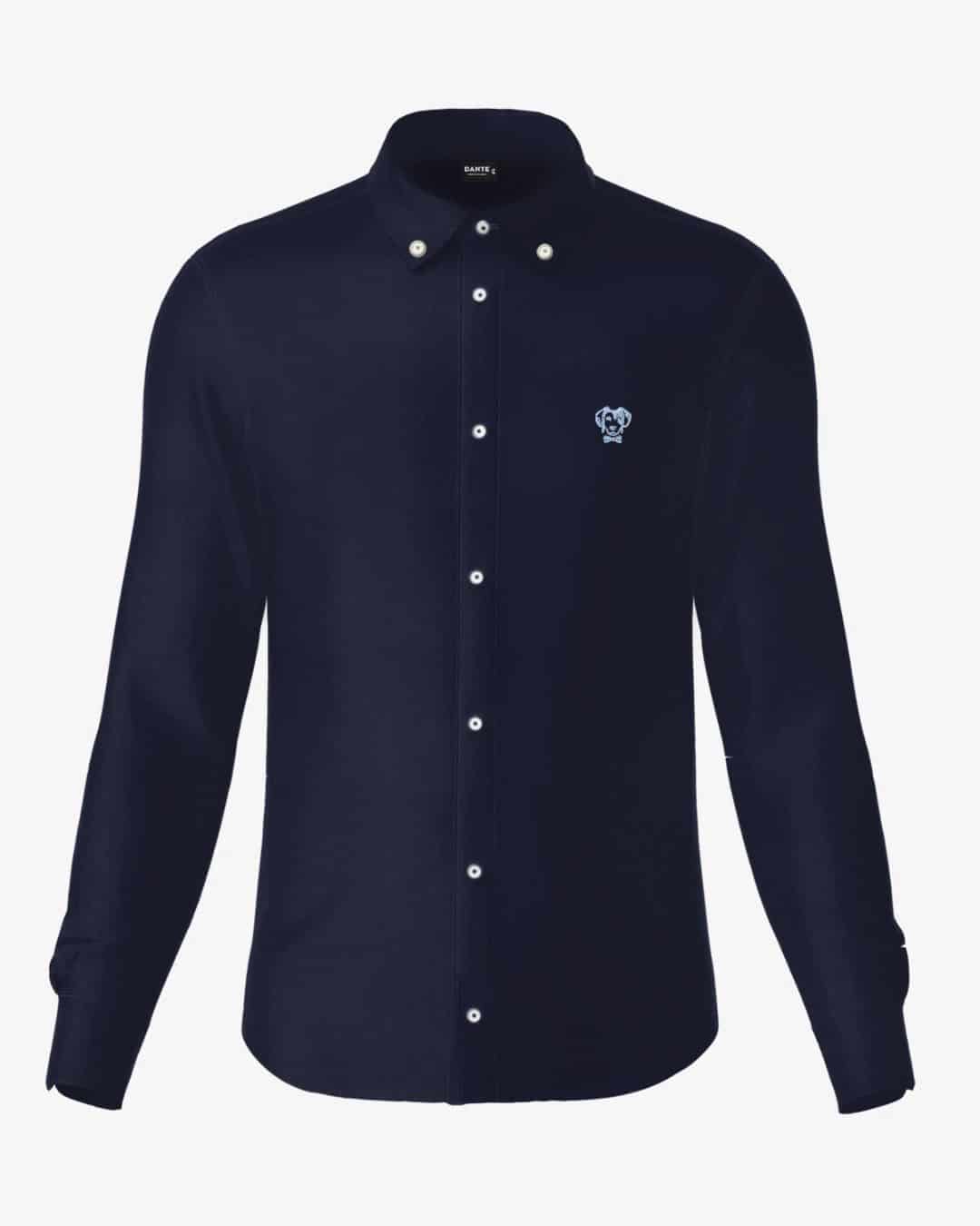 Camisa Antimanchas Oxford Azul - Talla Regular - miniatura 6