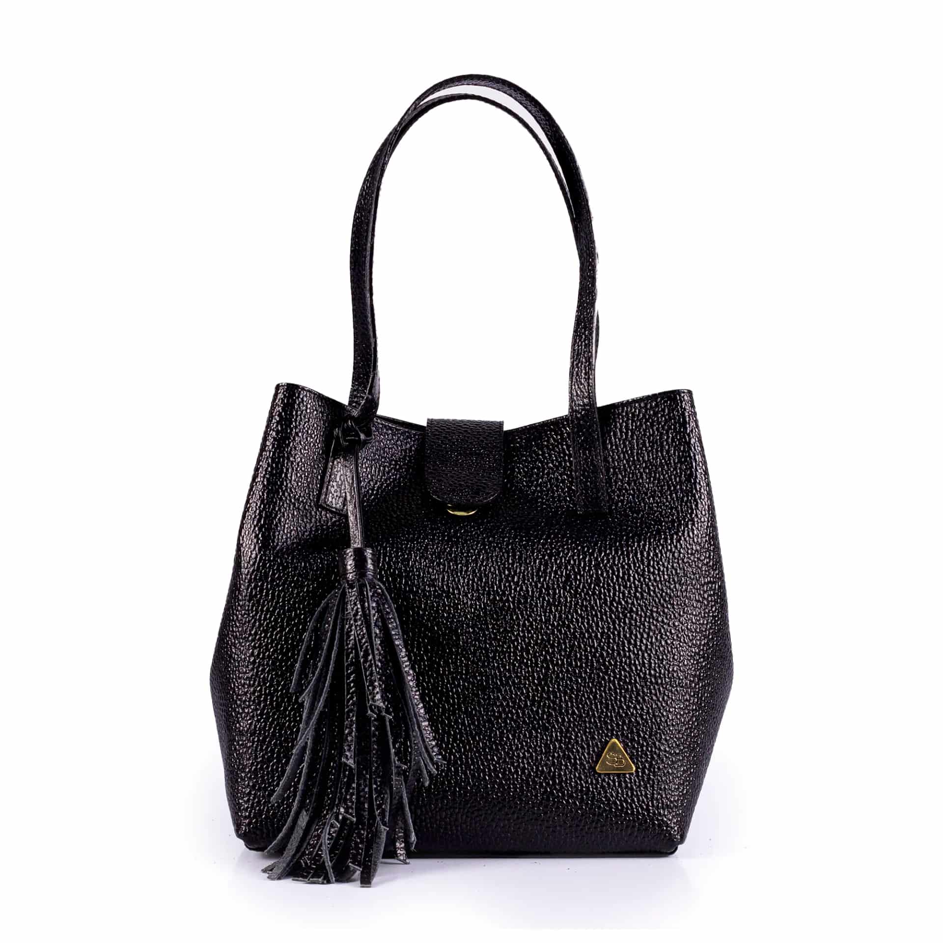 "Olivia" Bolso Cubo en Cuero - miniatura 3