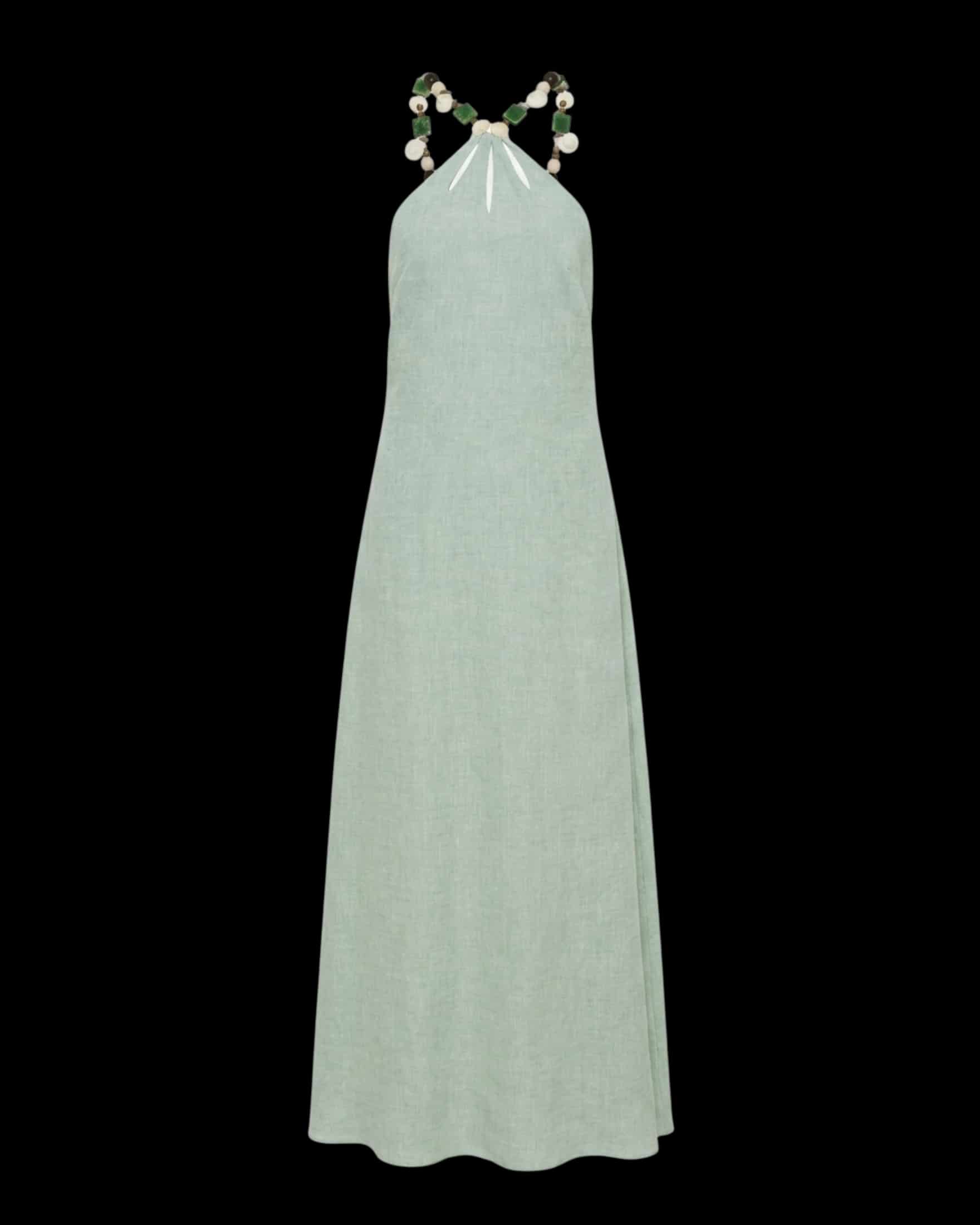 DAKOTA DRESS SEAFOAM GREEN - miniatura 1