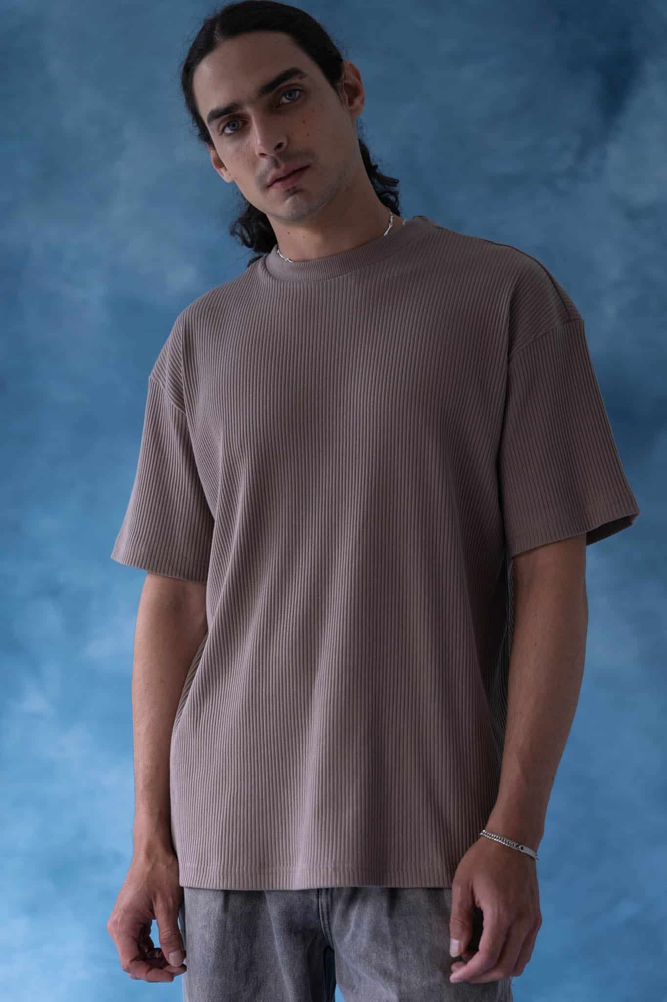 Camiseta rib Marea Taupe - miniatura 2