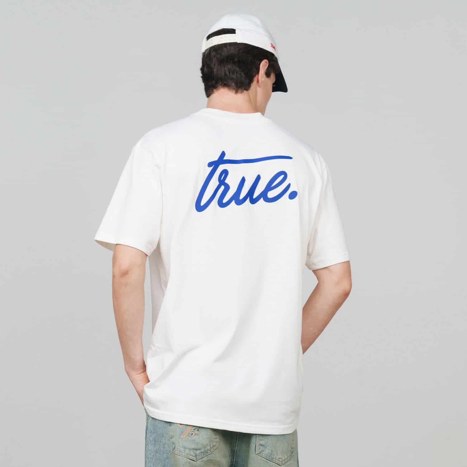 Cursive Logo T-Shirt - Cream - miniatura 3