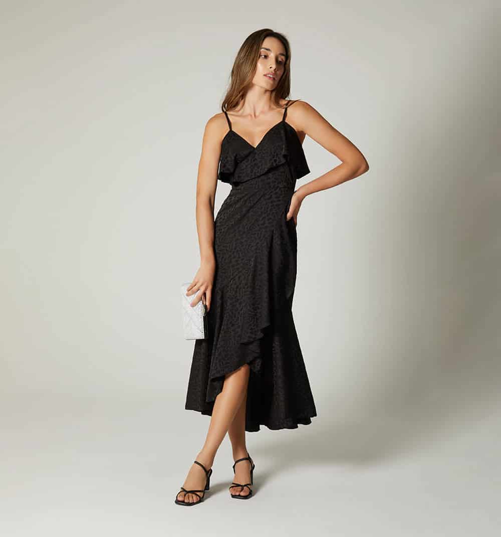 Vestido largo de tiras con bolero - miniatura 1