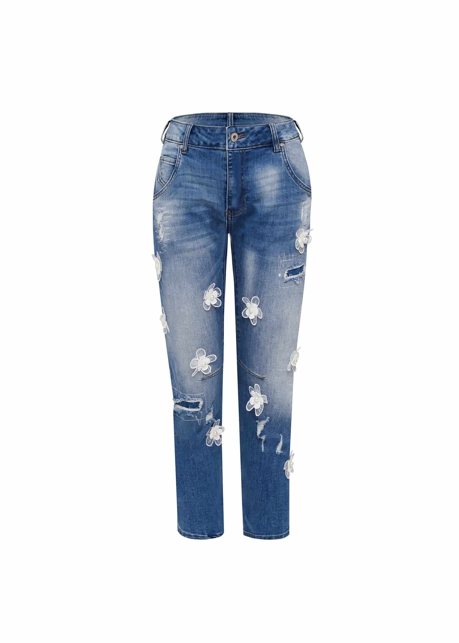 Jeans flores 3D - miniatura 1