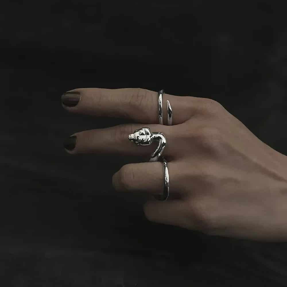 Anillo Culebra Ojo de Gato - miniatura 3