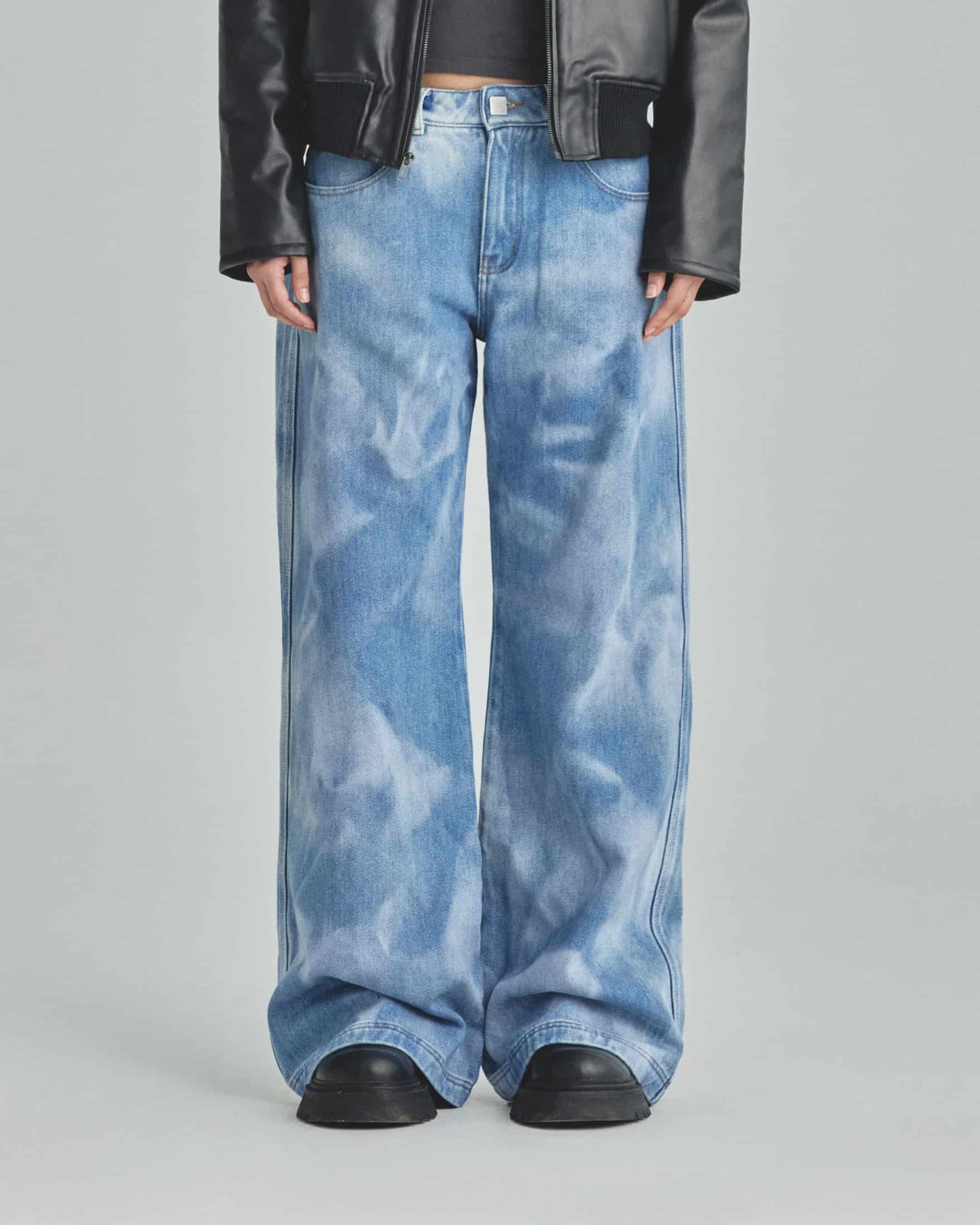 W Basics Wide Jeans Blue - miniatura 2