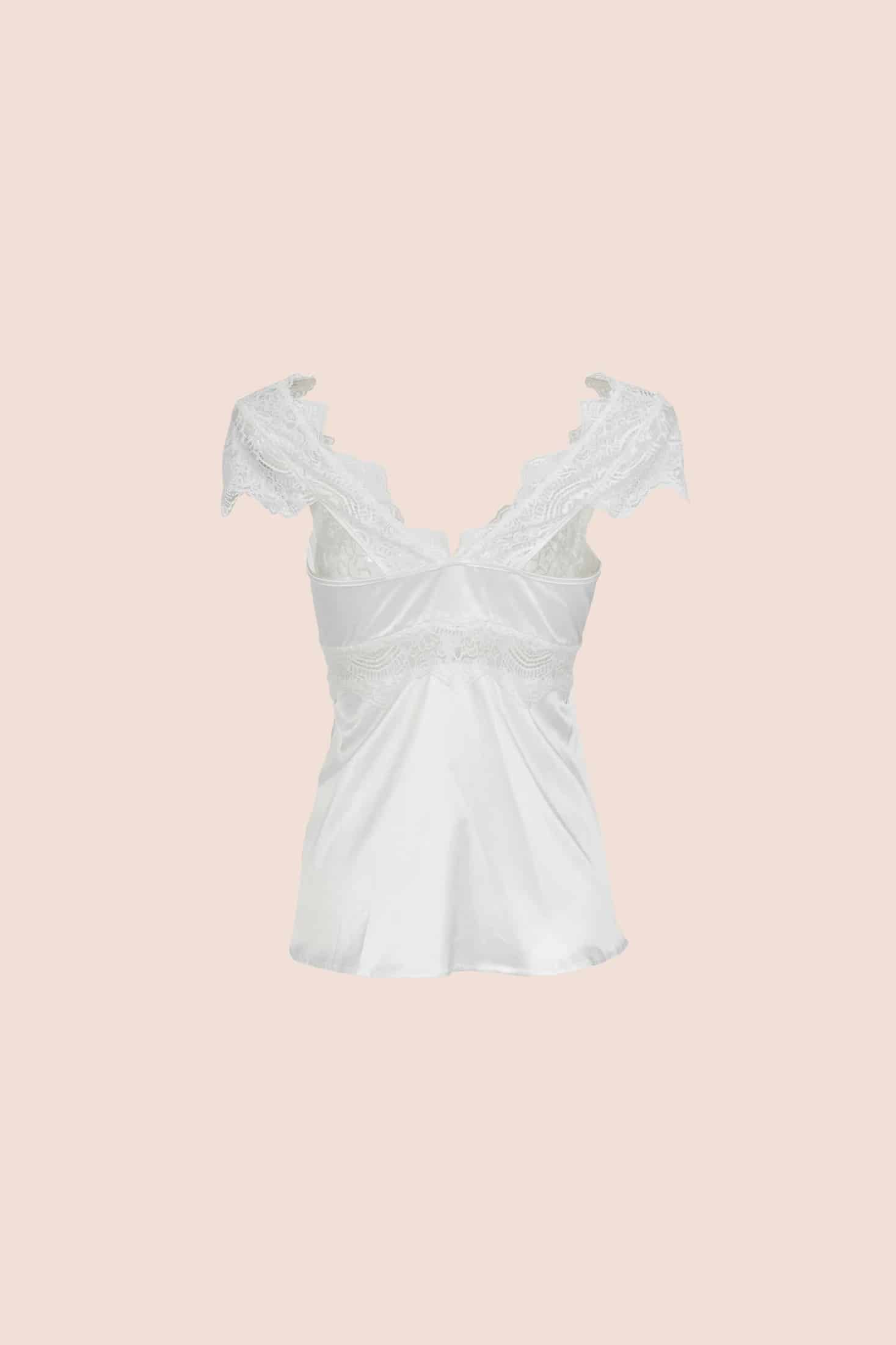 PIJAMA SHORT ELLIPSE ROMÁNTICA CRUDO - miniatura 4
