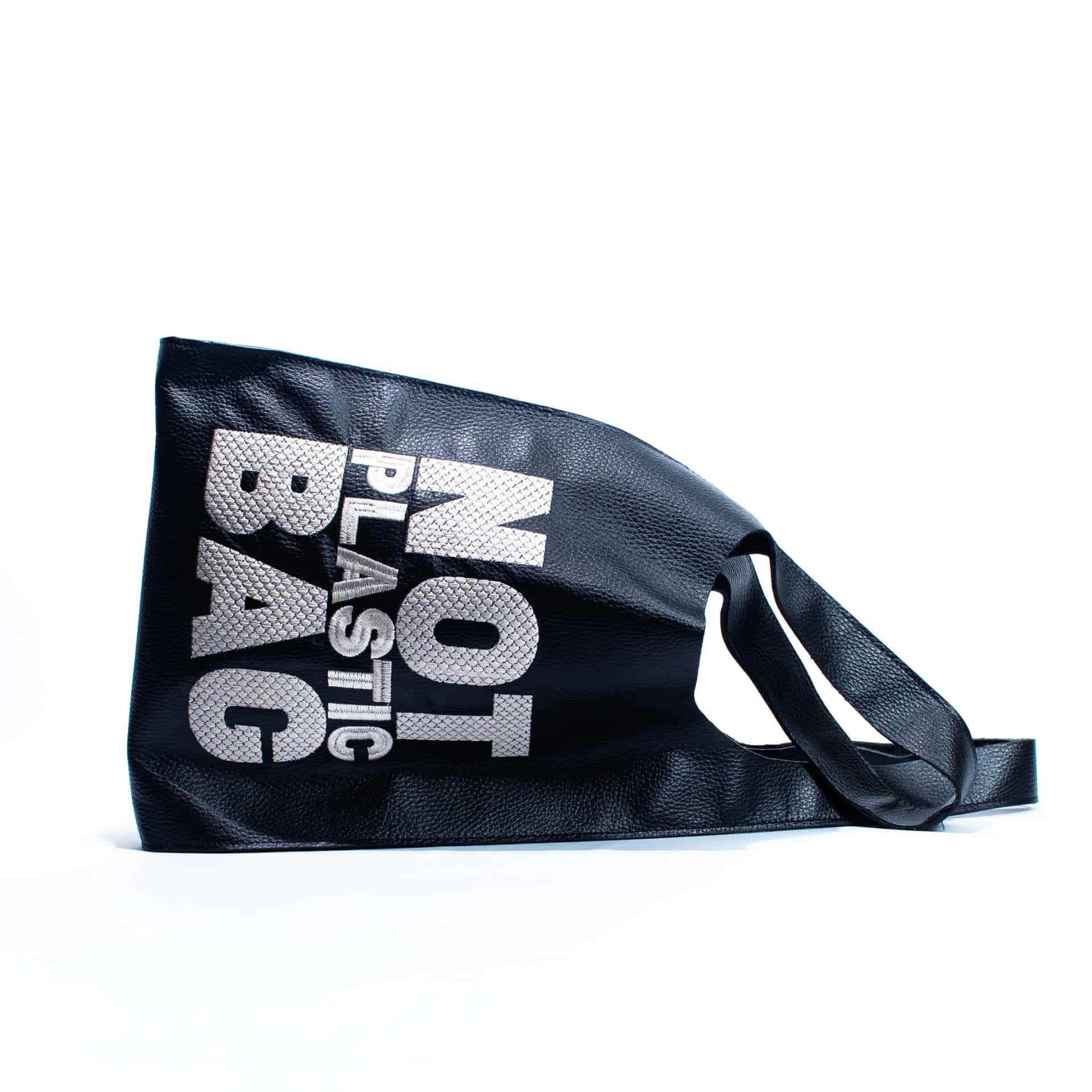 PLASTIC BAG negro x beige - miniatura 1