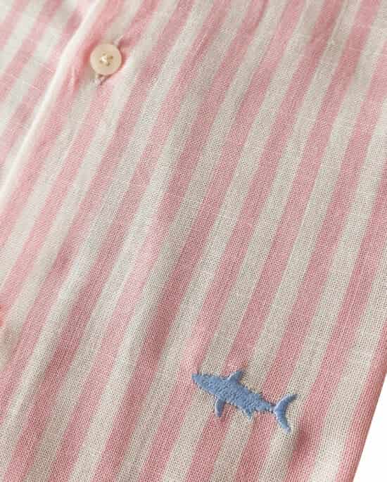 CAMISA NERU BLANCA RAYAS ROSADAS - miniatura 4