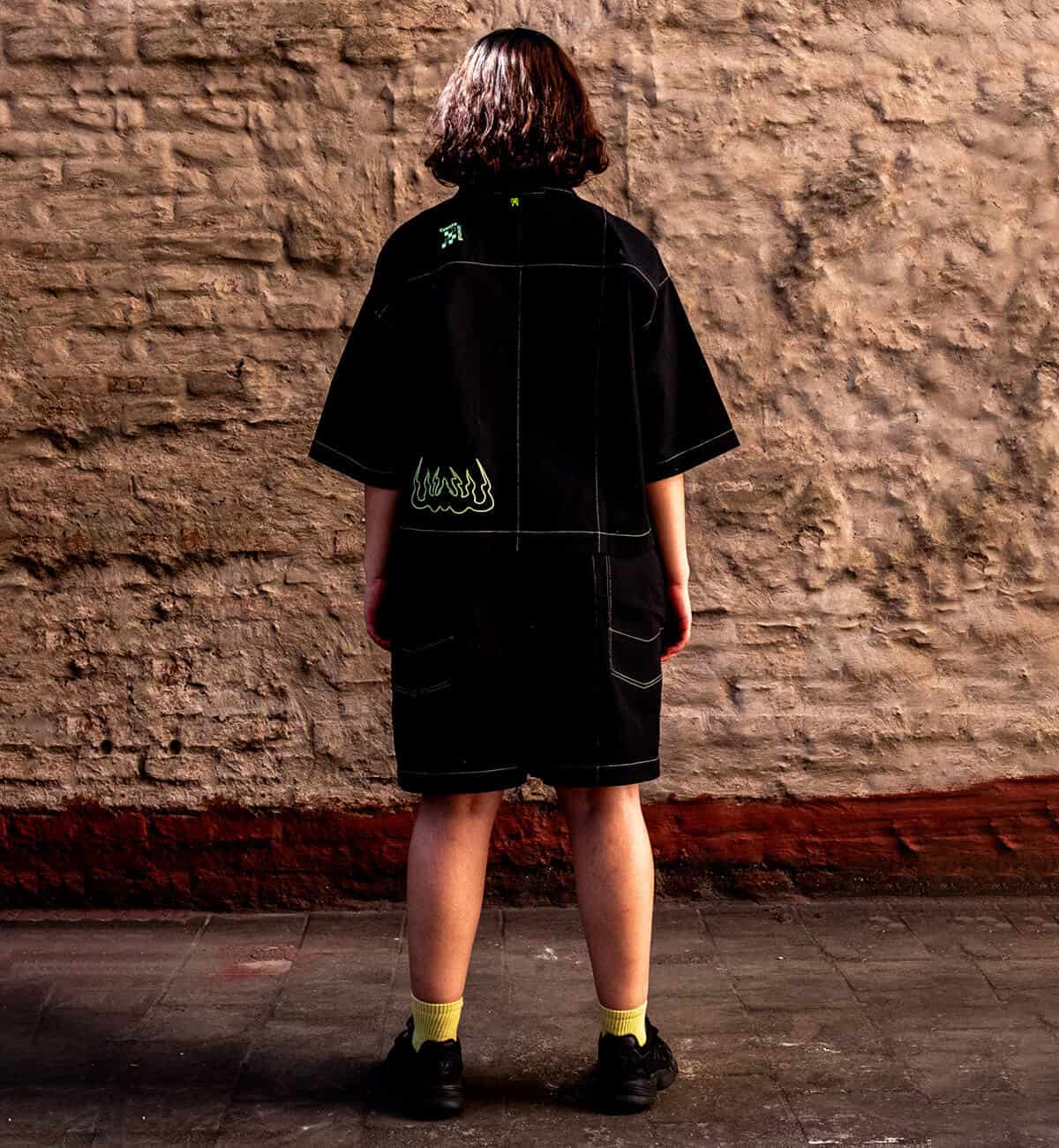 ✴︎ Bermuda Futuro Agender 🩸 Cc: Caníbal ✴︎ Negro Neón - miniatura 3