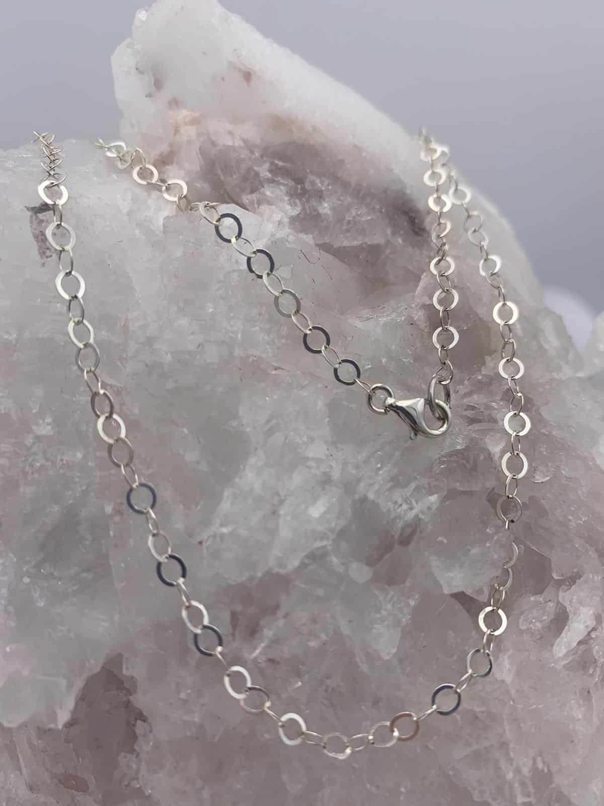Cadena en plata 925 Tejido Argollas - miniatura 1