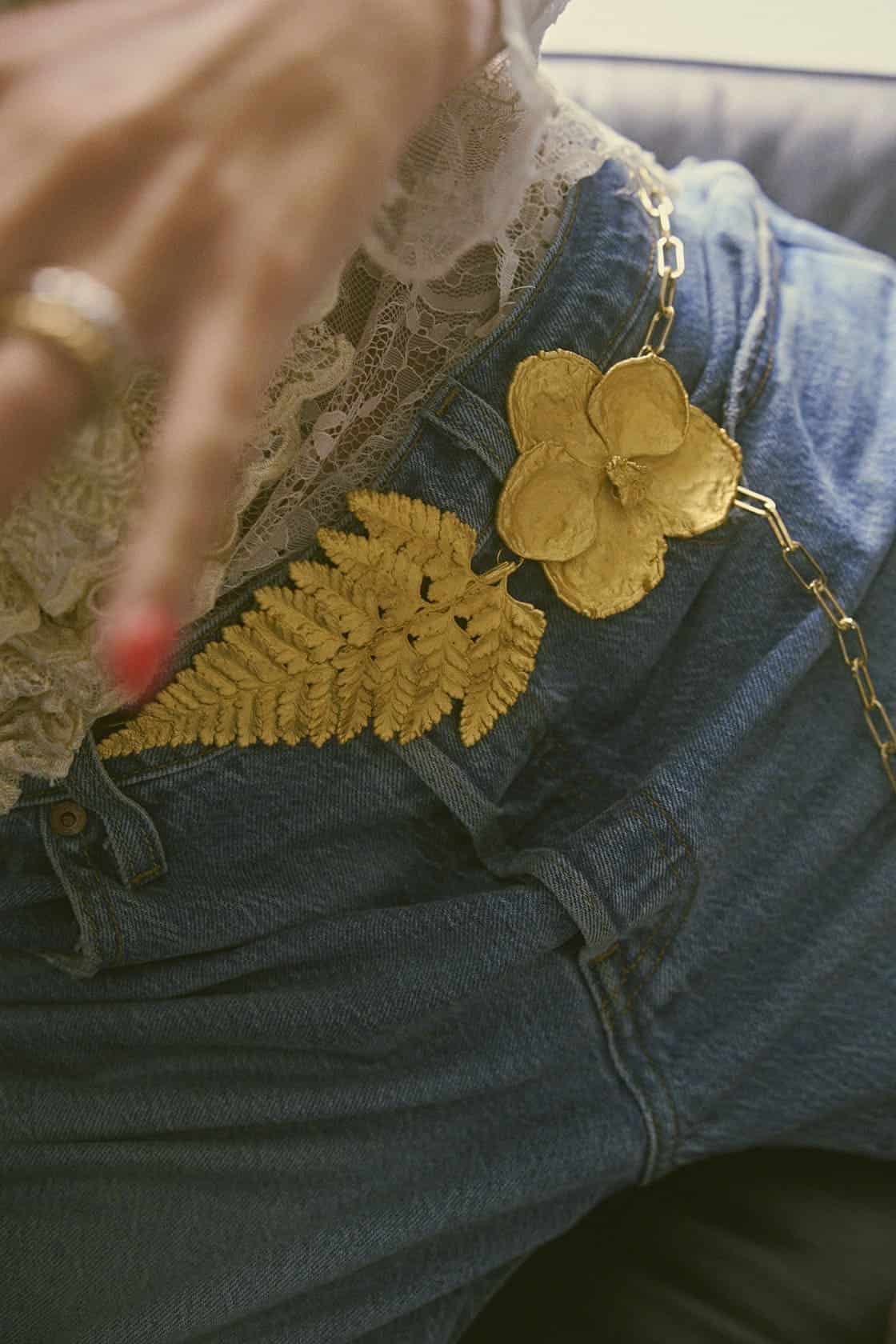 VANDA AND LACE FERN CHAIN BELT - miniatura 2