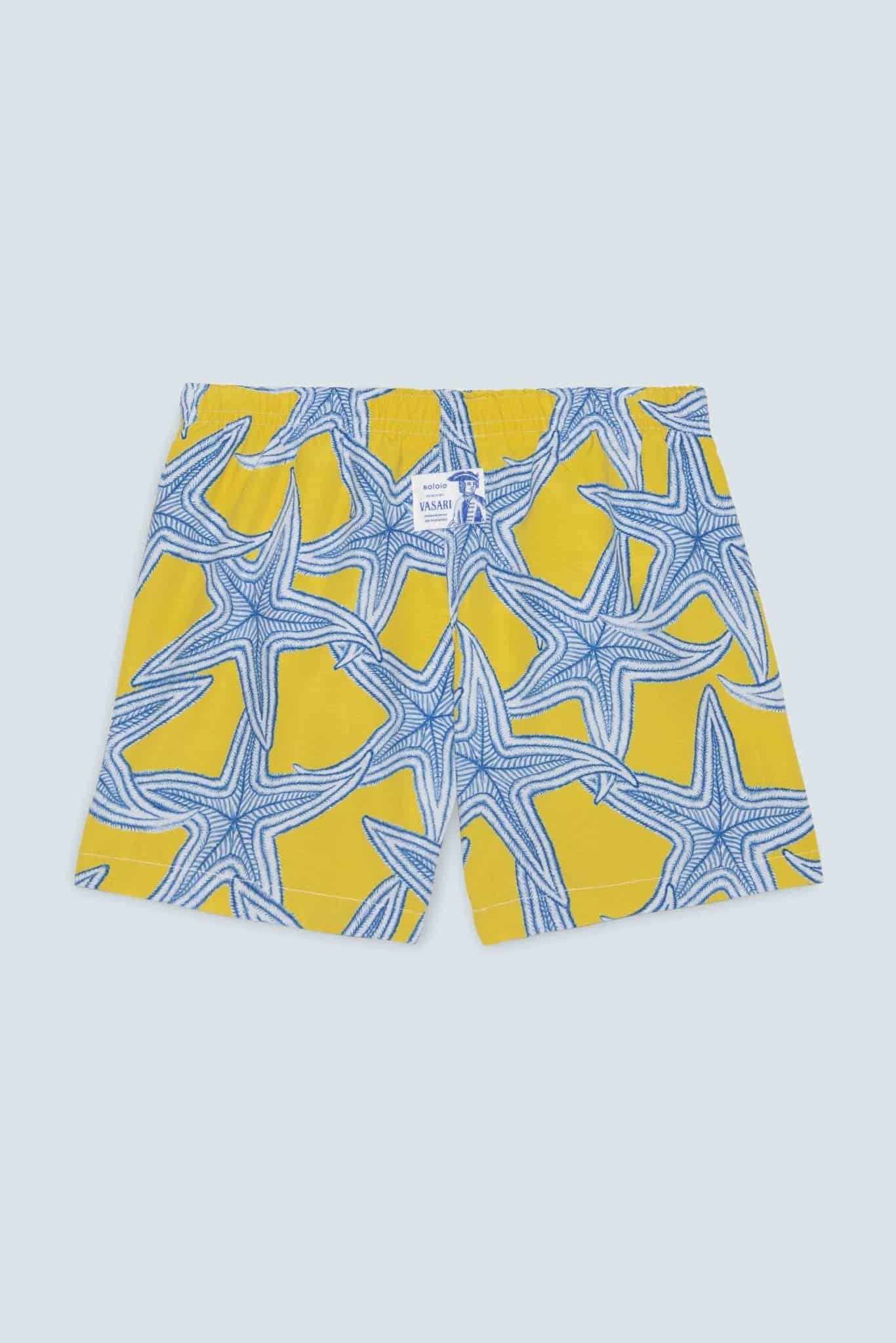 Men's star yellow swim trunk - miniatura 4