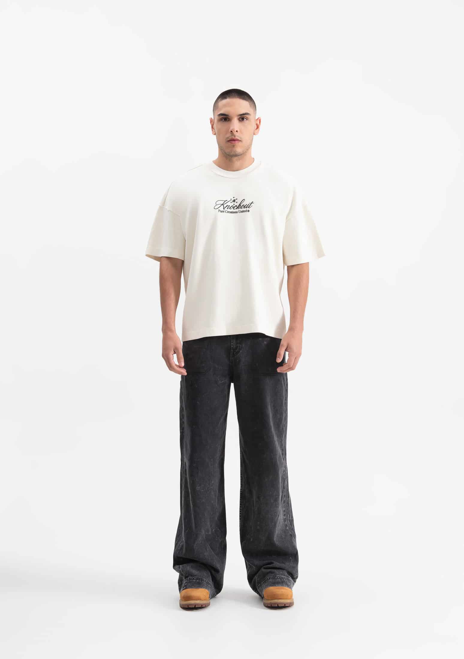 Knockout cream gloves t-shirt - miniatura 4