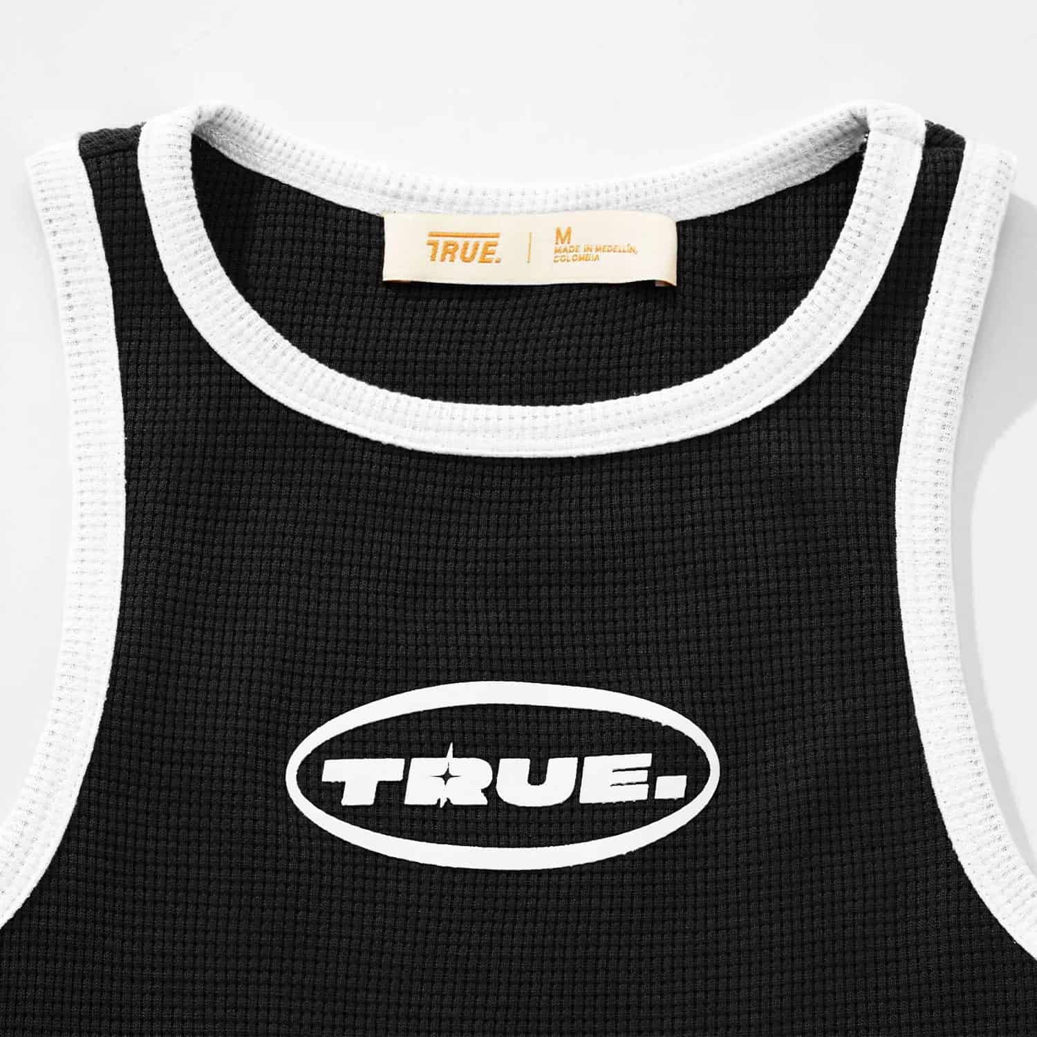 Textured Tank Top - Black - miniatura 5
