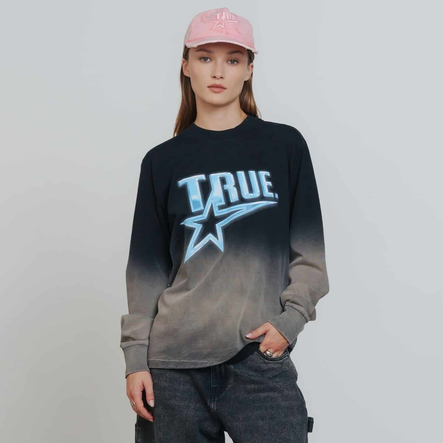 Chrome Long Sleeve Tee - Black/White - miniatura 6
