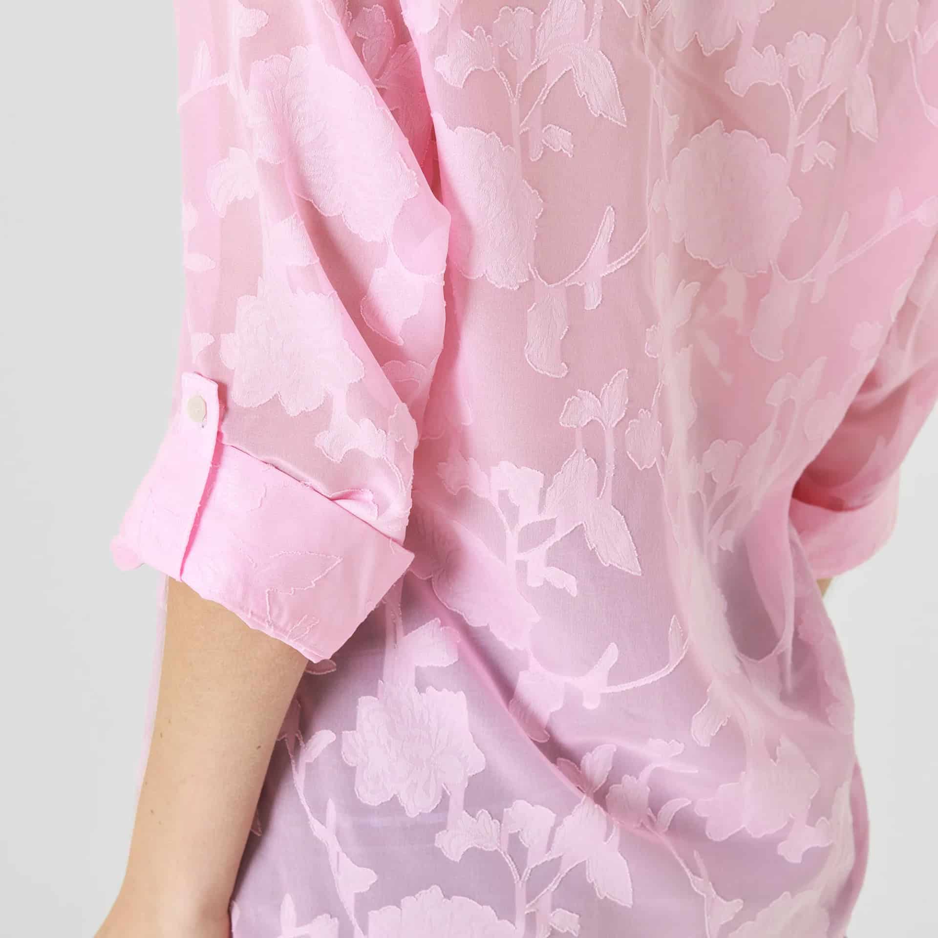 Blusa Cuello Camisero 3 Cuartos - miniatura 5