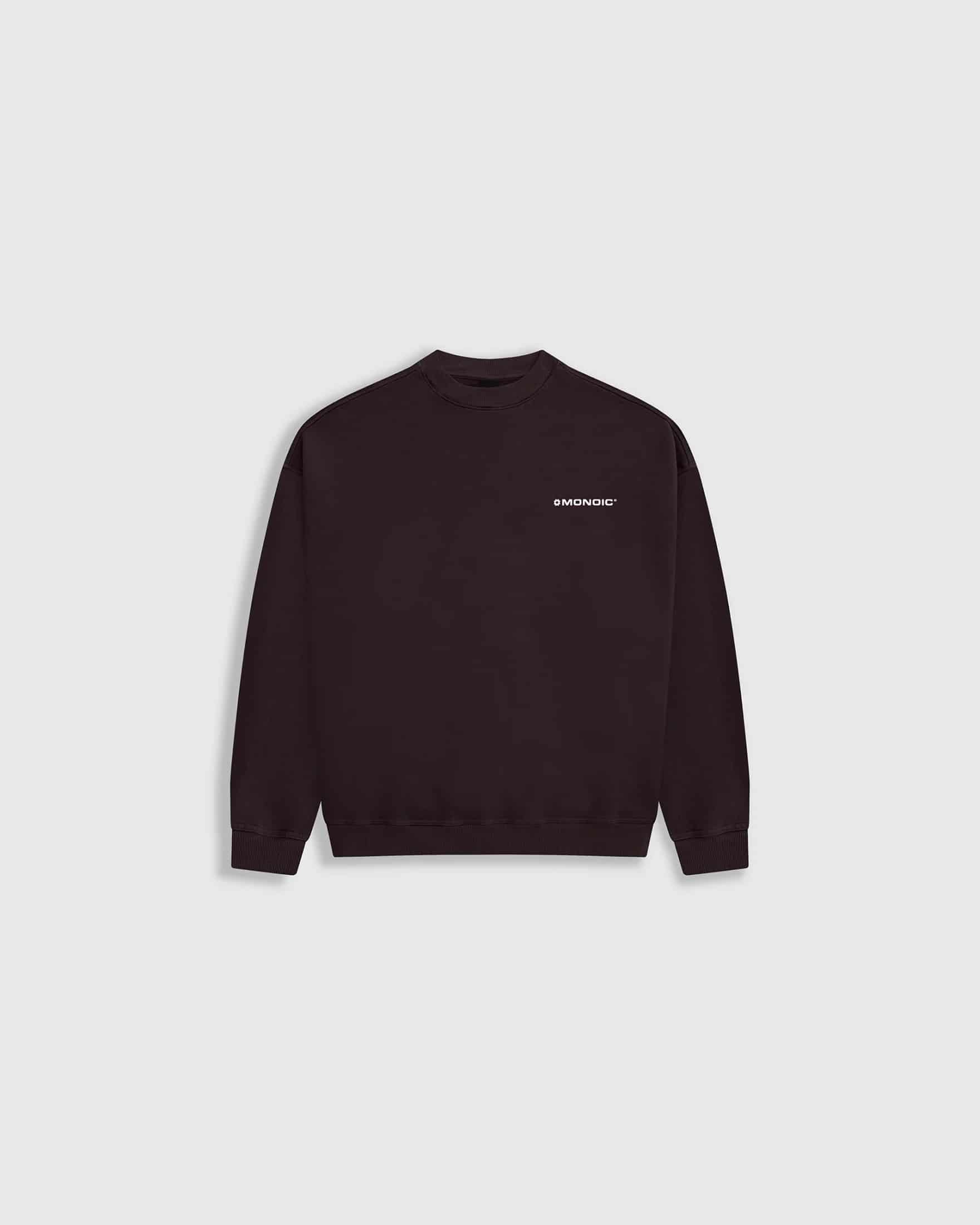 Crewneck Oversized Básico V4 - Café Chocolate - miniatura 5