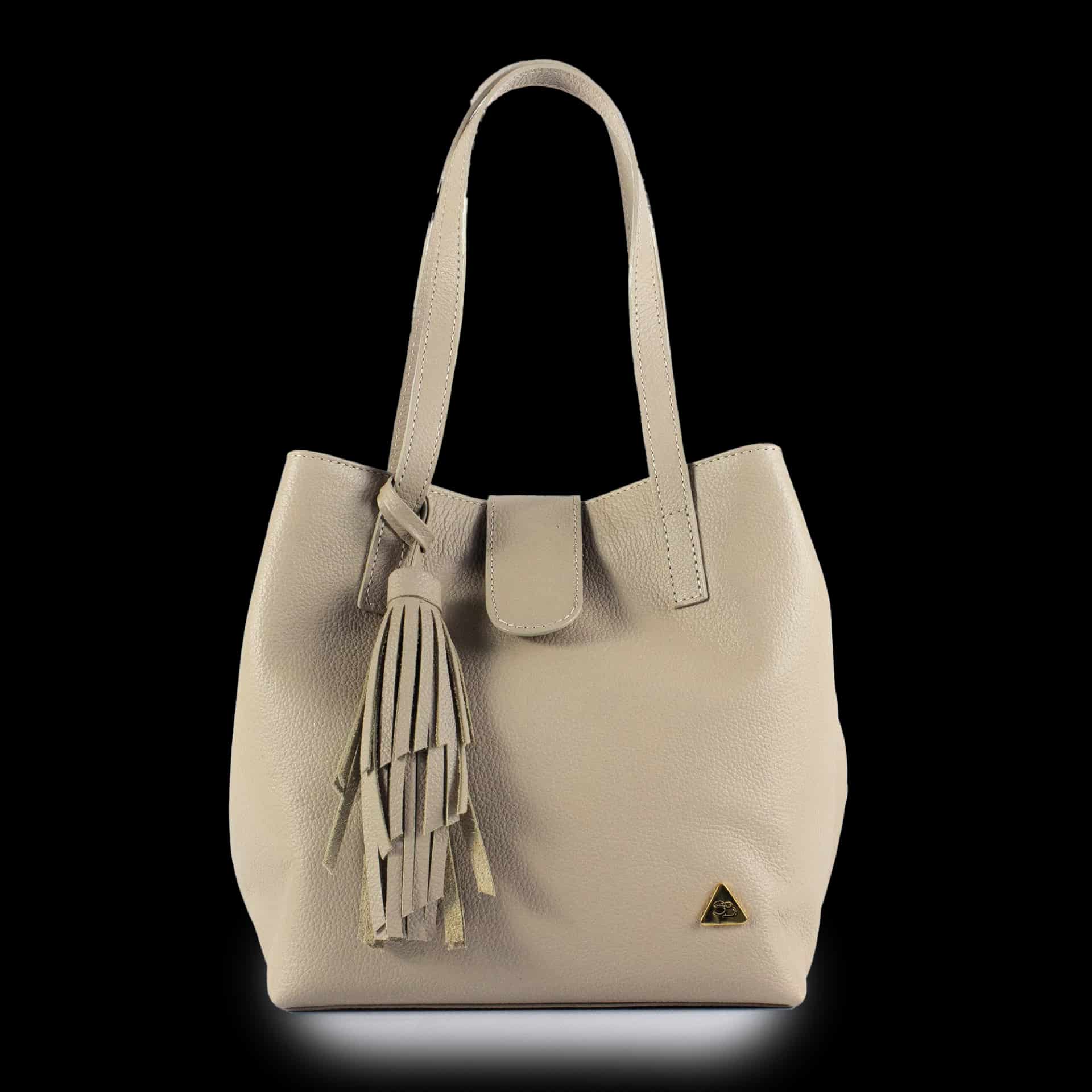 "Olivia" Bolso Cubo en Cuero - miniatura 1