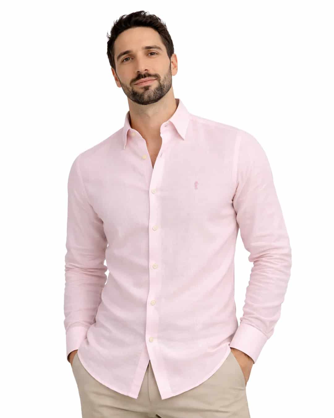 Camisa Milan Manga Larga Rosada - miniatura 6