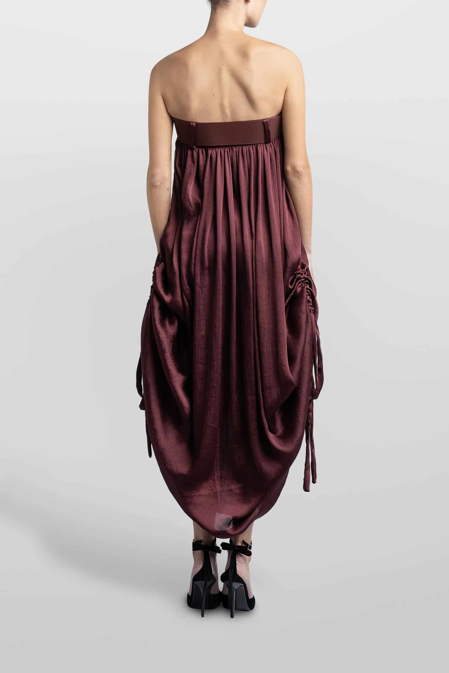 VESTIDO BALLOON EN TEXTURA - miniatura 4