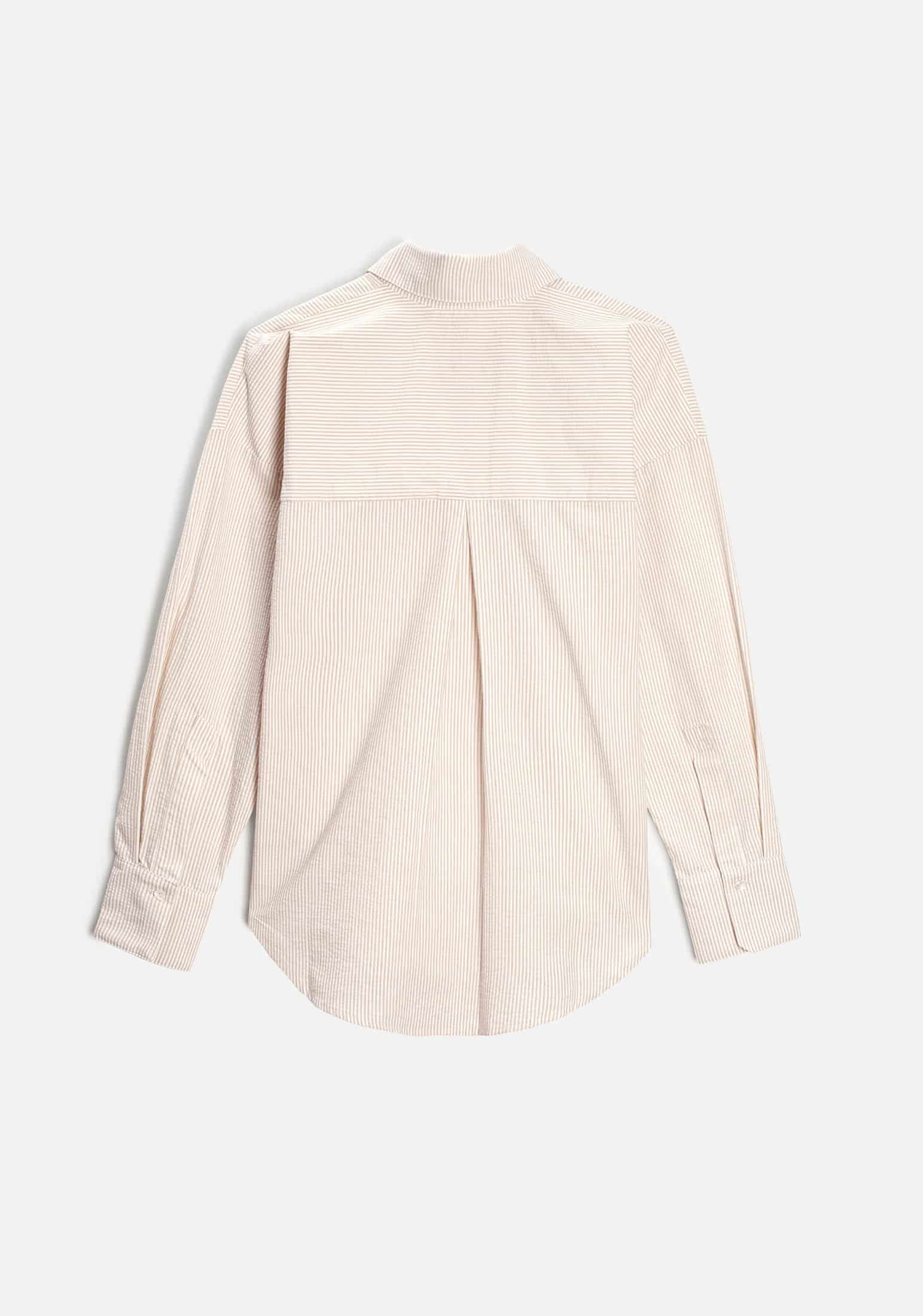 Camisa M Antonella Rayas Marfil - Beige - miniatura 8