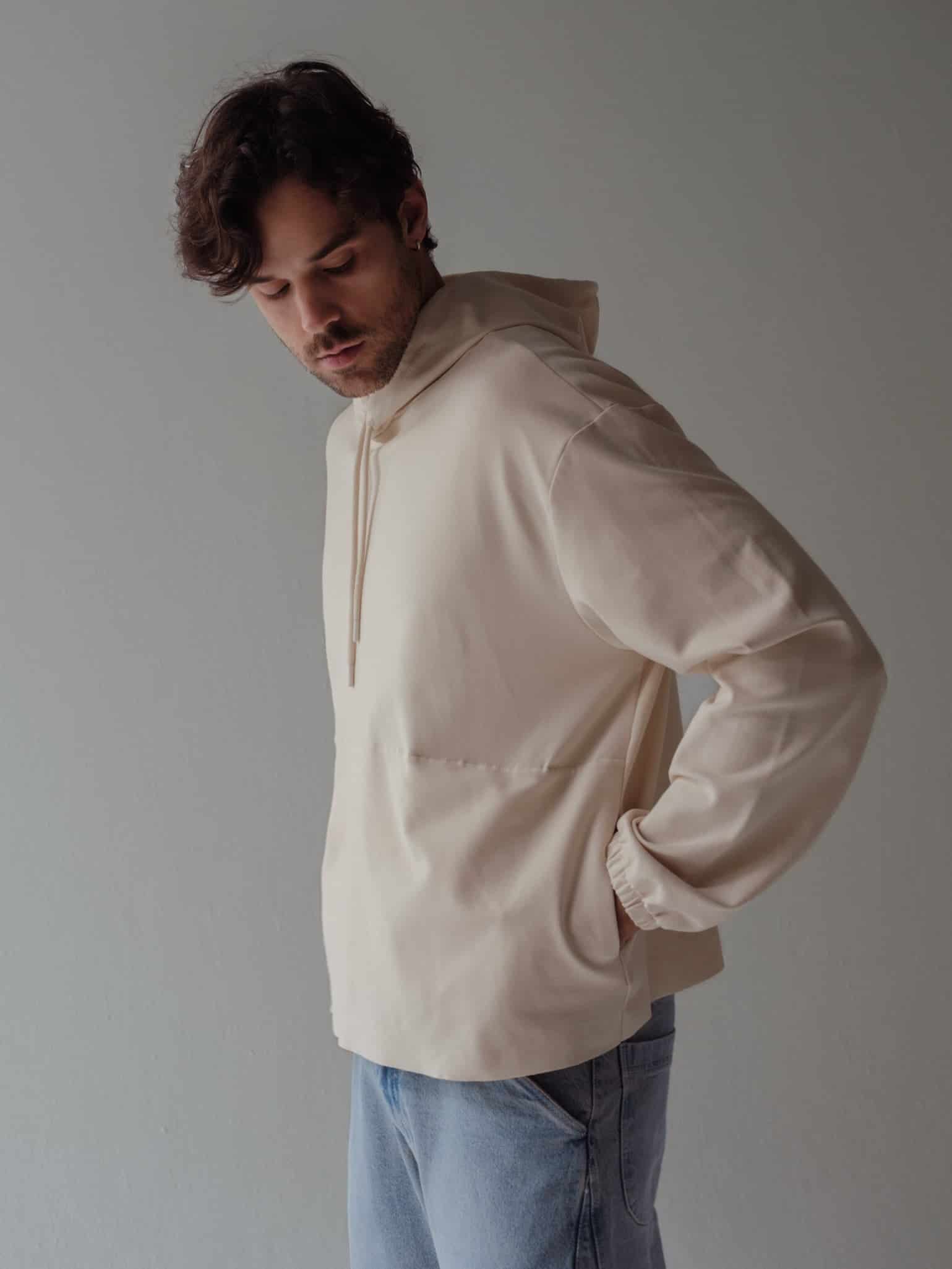 CUT CLEAN HOODIE - SEA SALT - miniatura 5