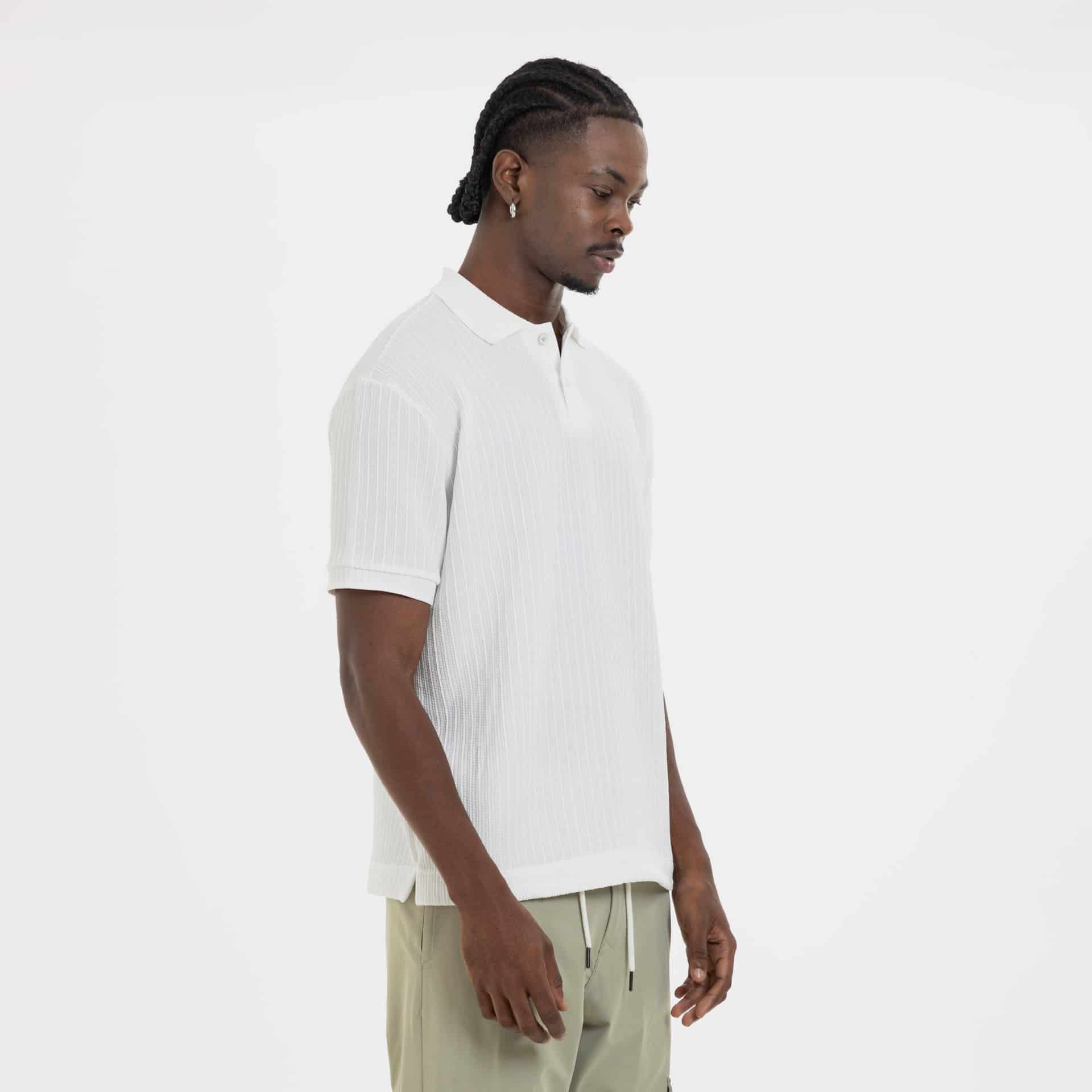 Refined Polo Knit Ivory - miniatura 4