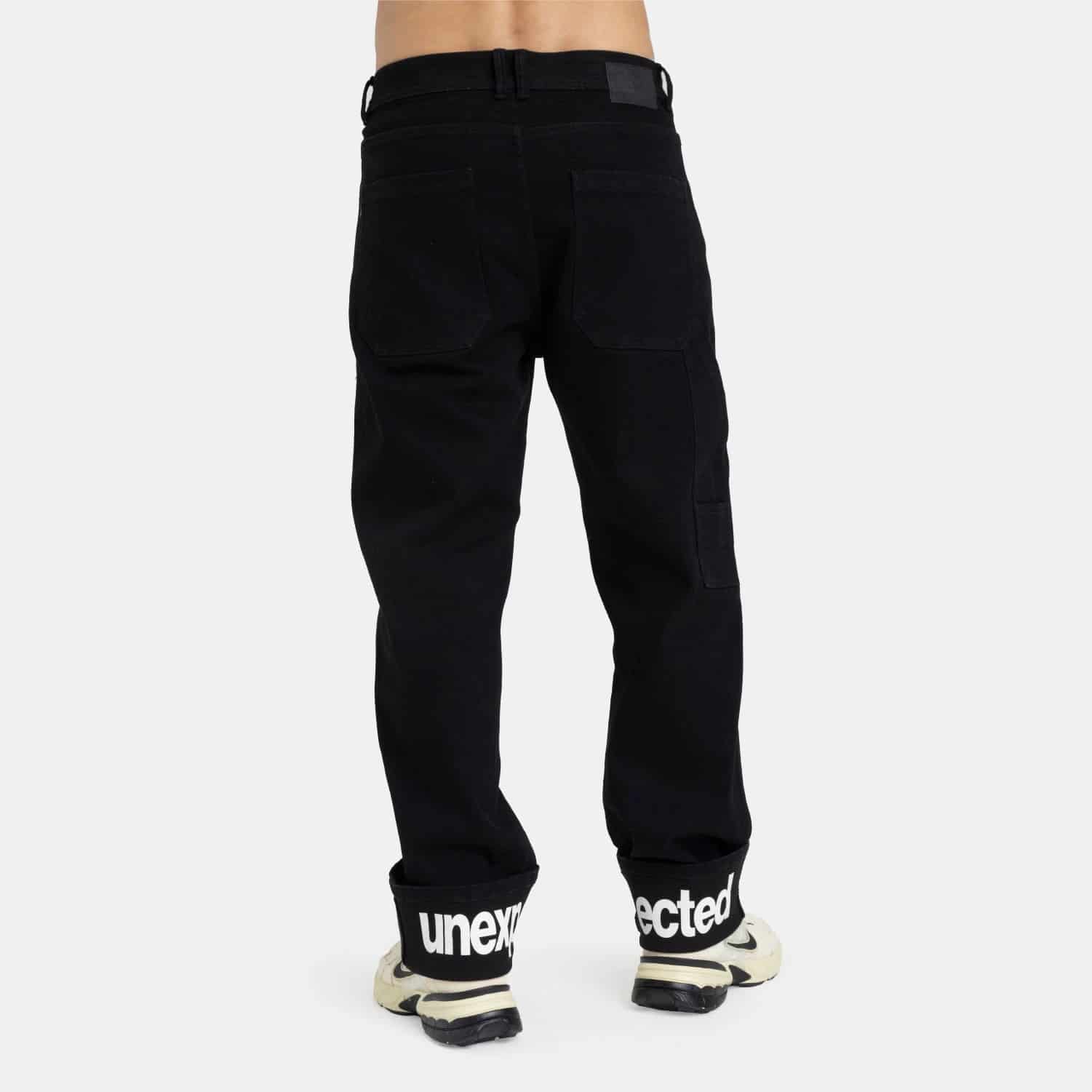 Unexpected Black Relaxed Jeans - miniatura 11