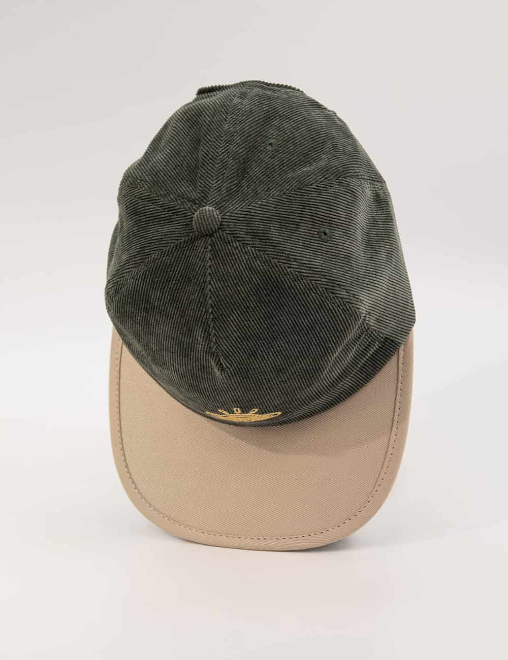 Gorra Desestructurada pana astral verde + beige - miniatura 2