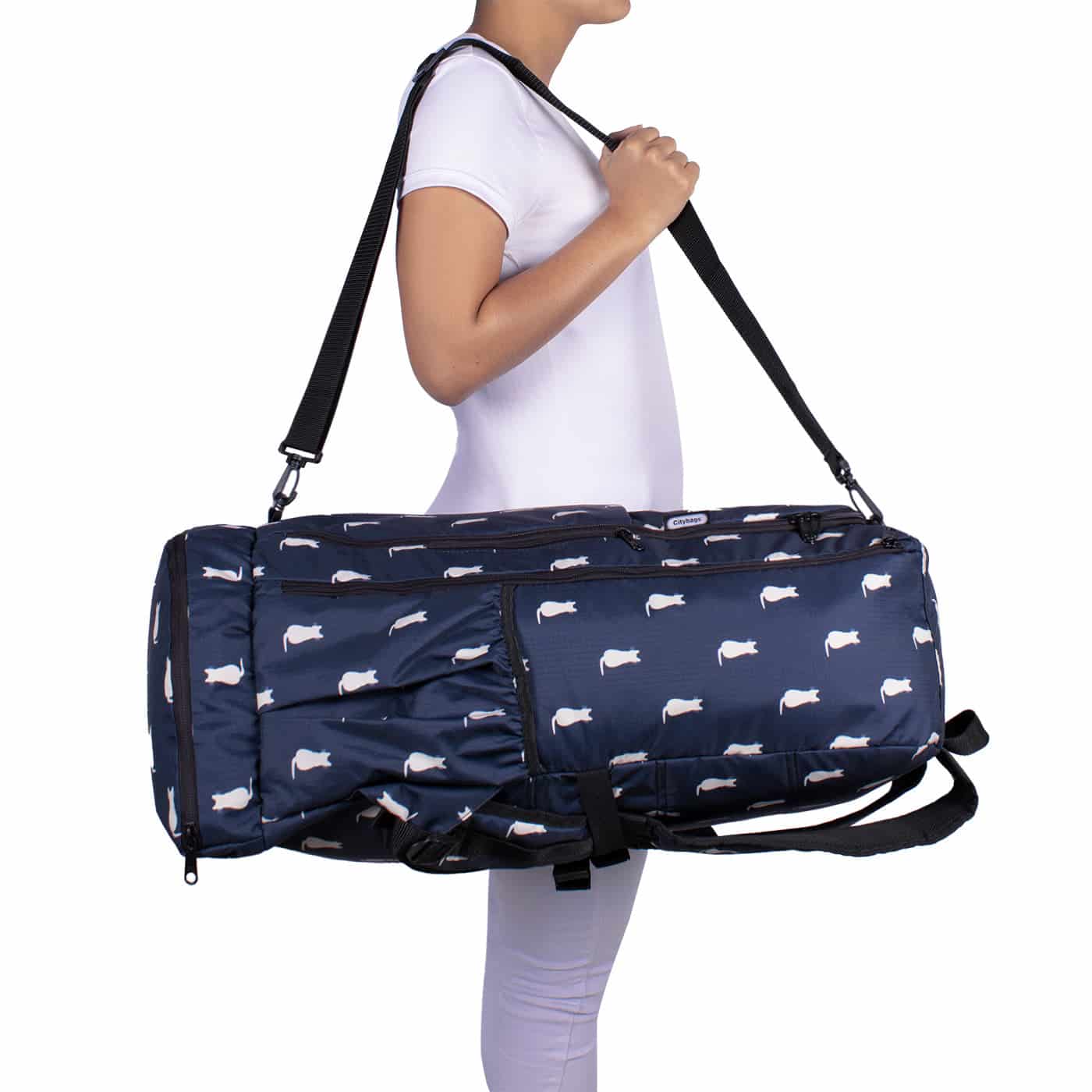 Morral Aventura ULTRA Plegable Estampado Gatos Citybags Multicolor - miniatura 7