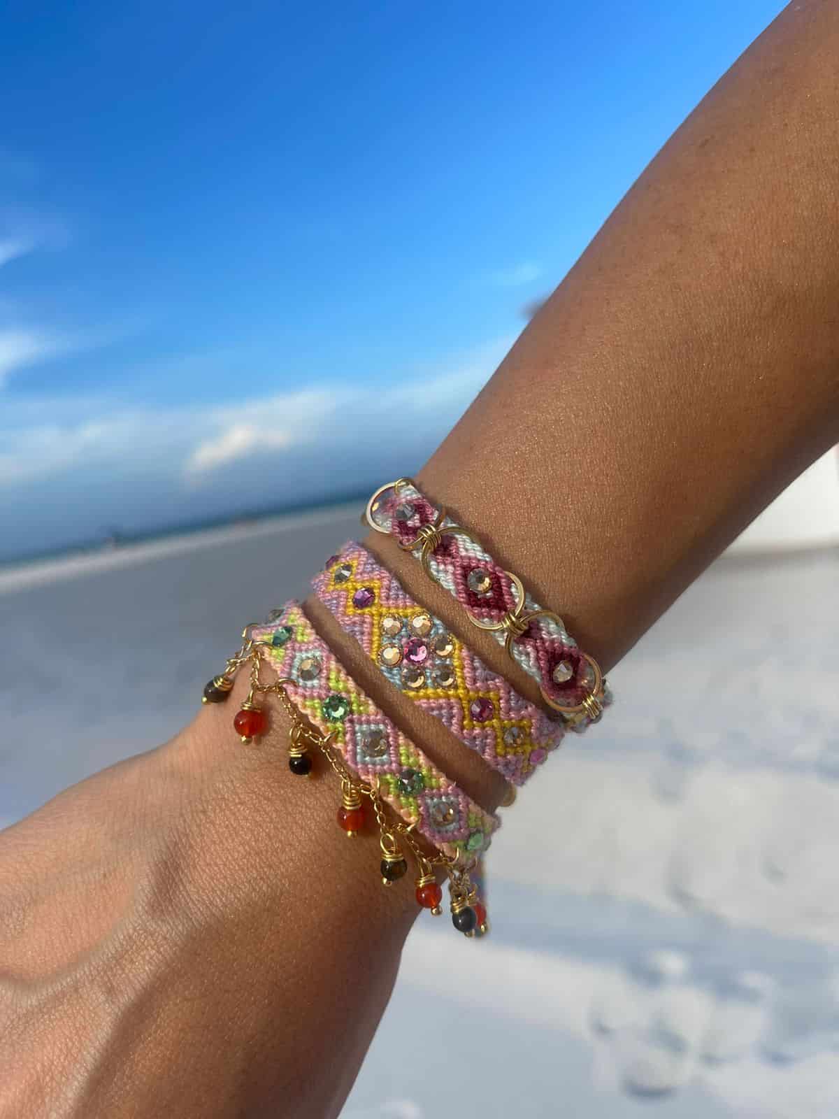 Free Spirit Bracelet with Rings - Vinotinto - miniatura 11
