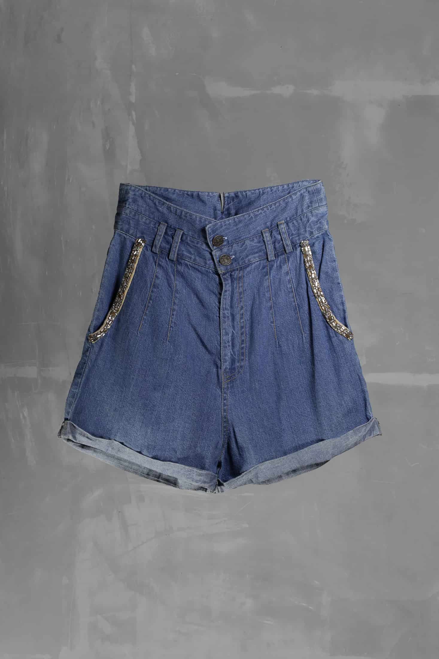 BEAD DENIM BERMUDA - miniatura 1