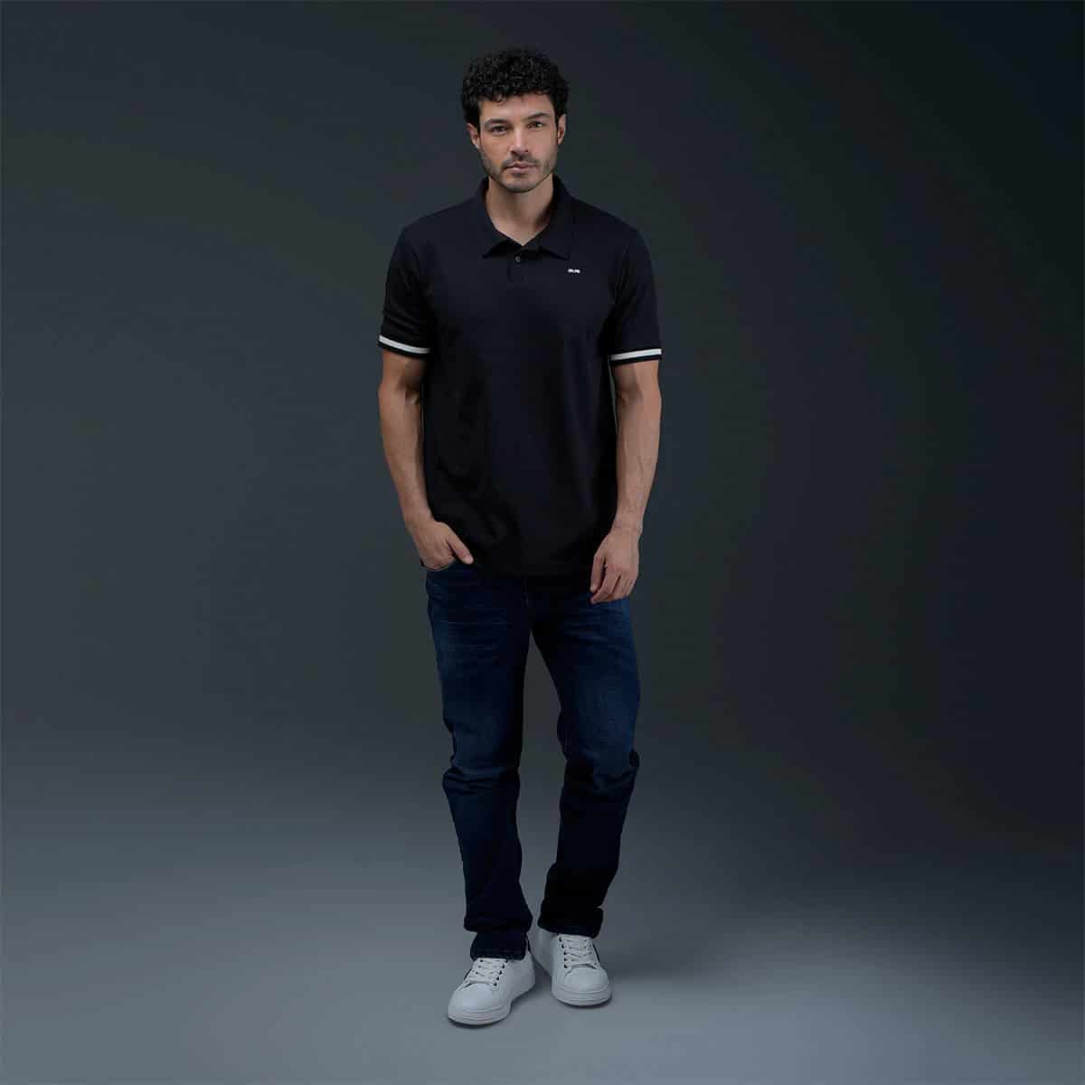 Polo Regular Negro - miniatura 4