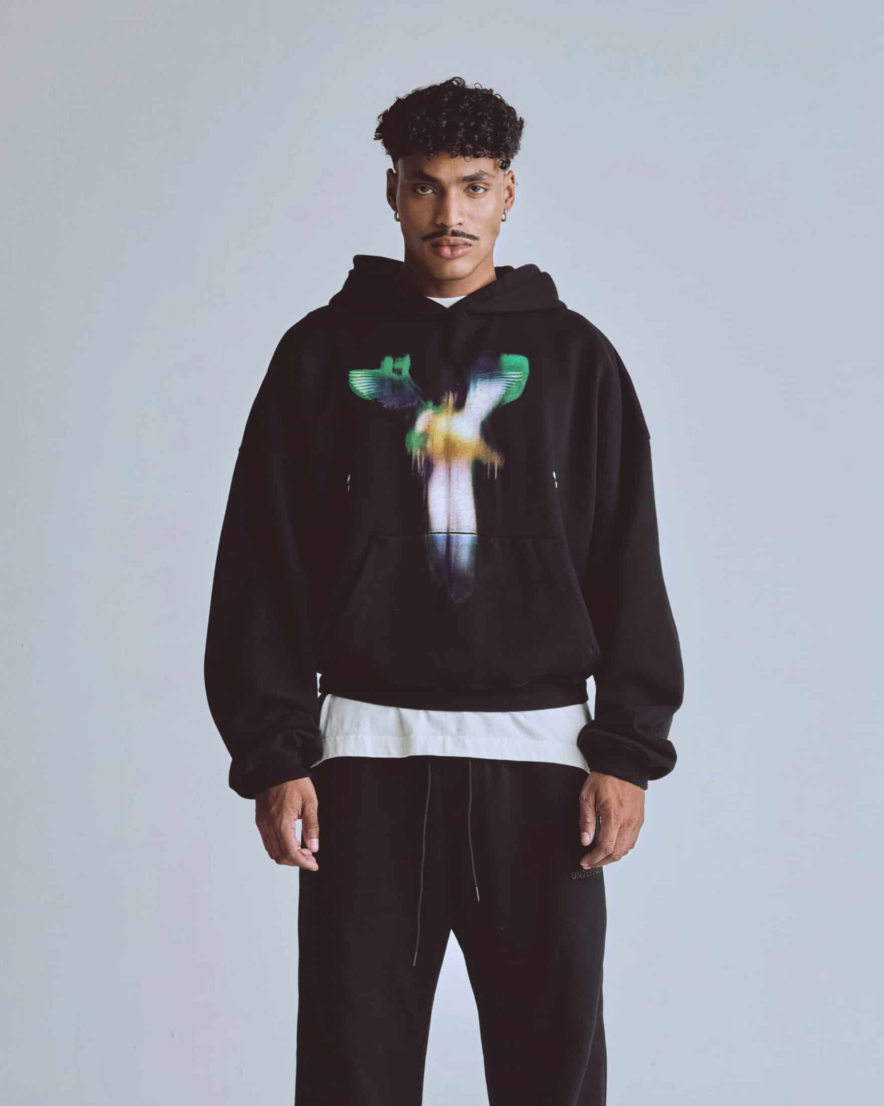 Capsule Angel Boxy Fit Hoodie Black - miniatura 2