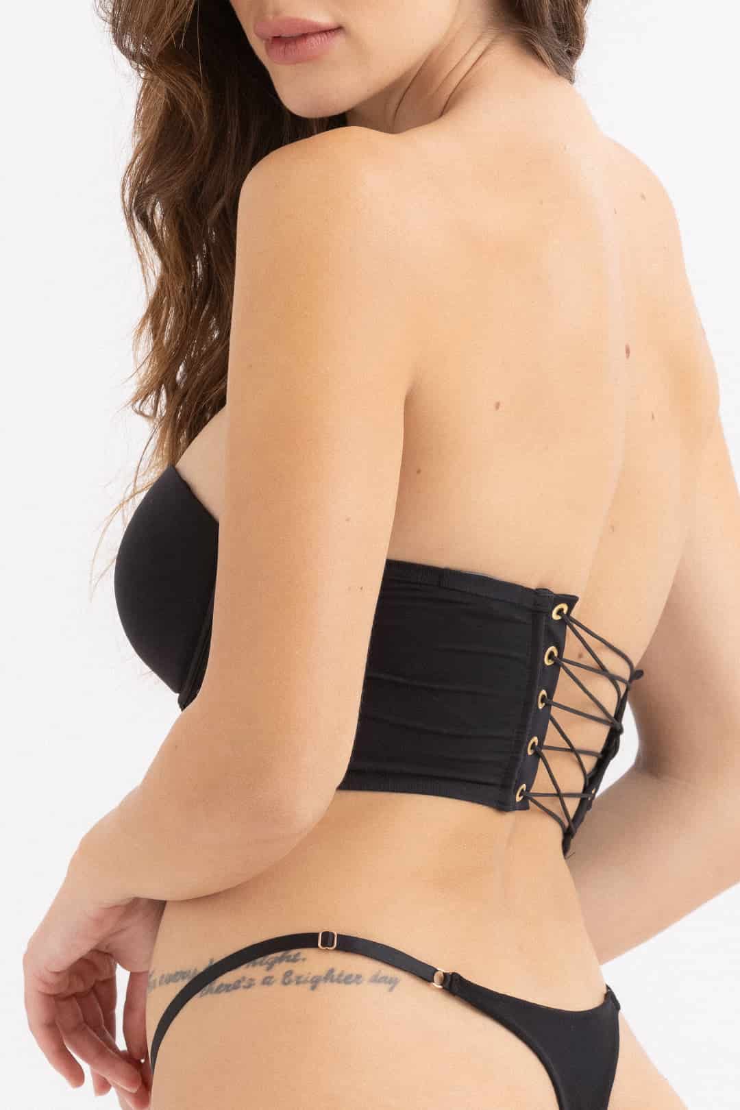 CROP TOP MILA NEGRO - miniatura 4
