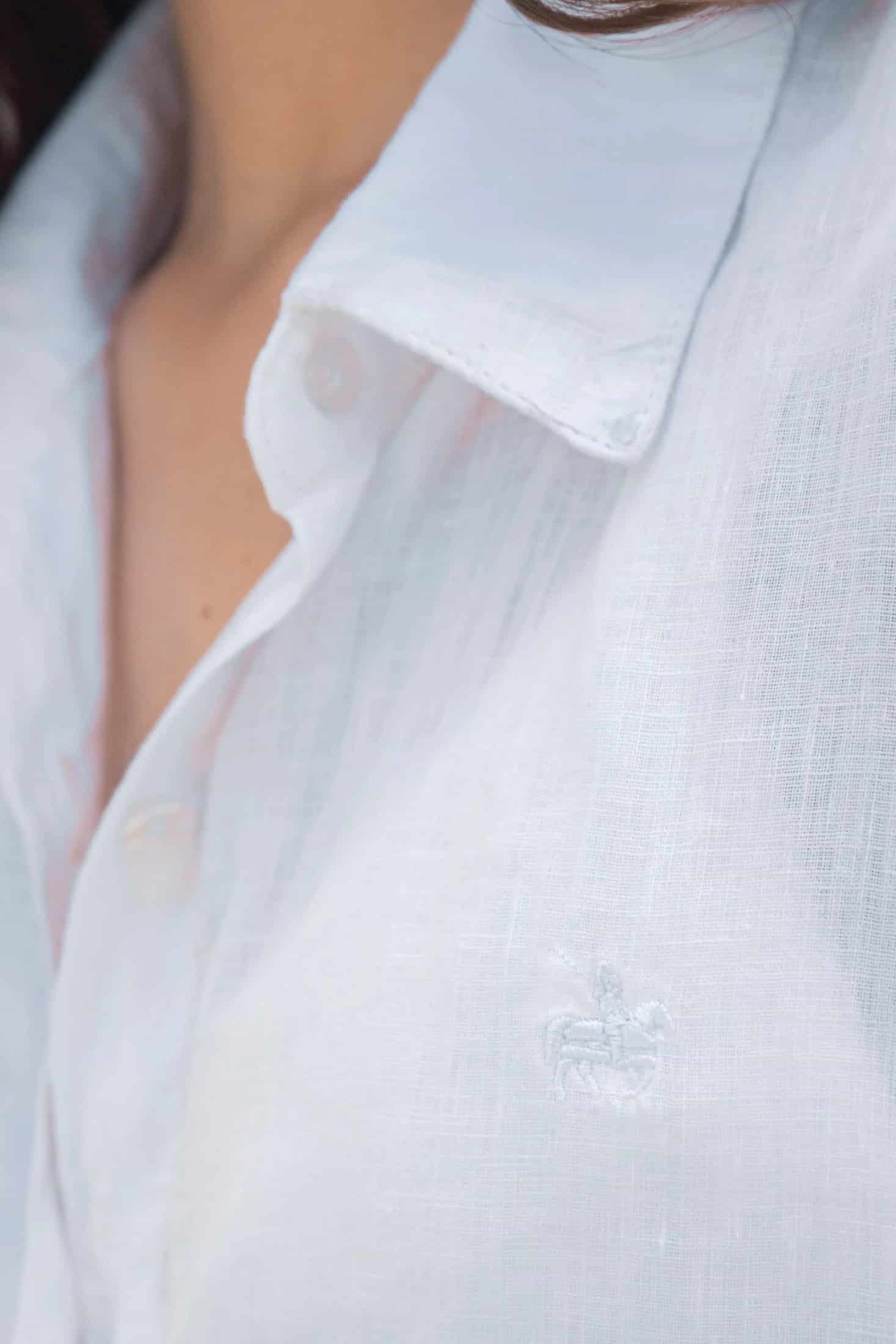 Camisa Lino Mujer Blanca - miniatura 2