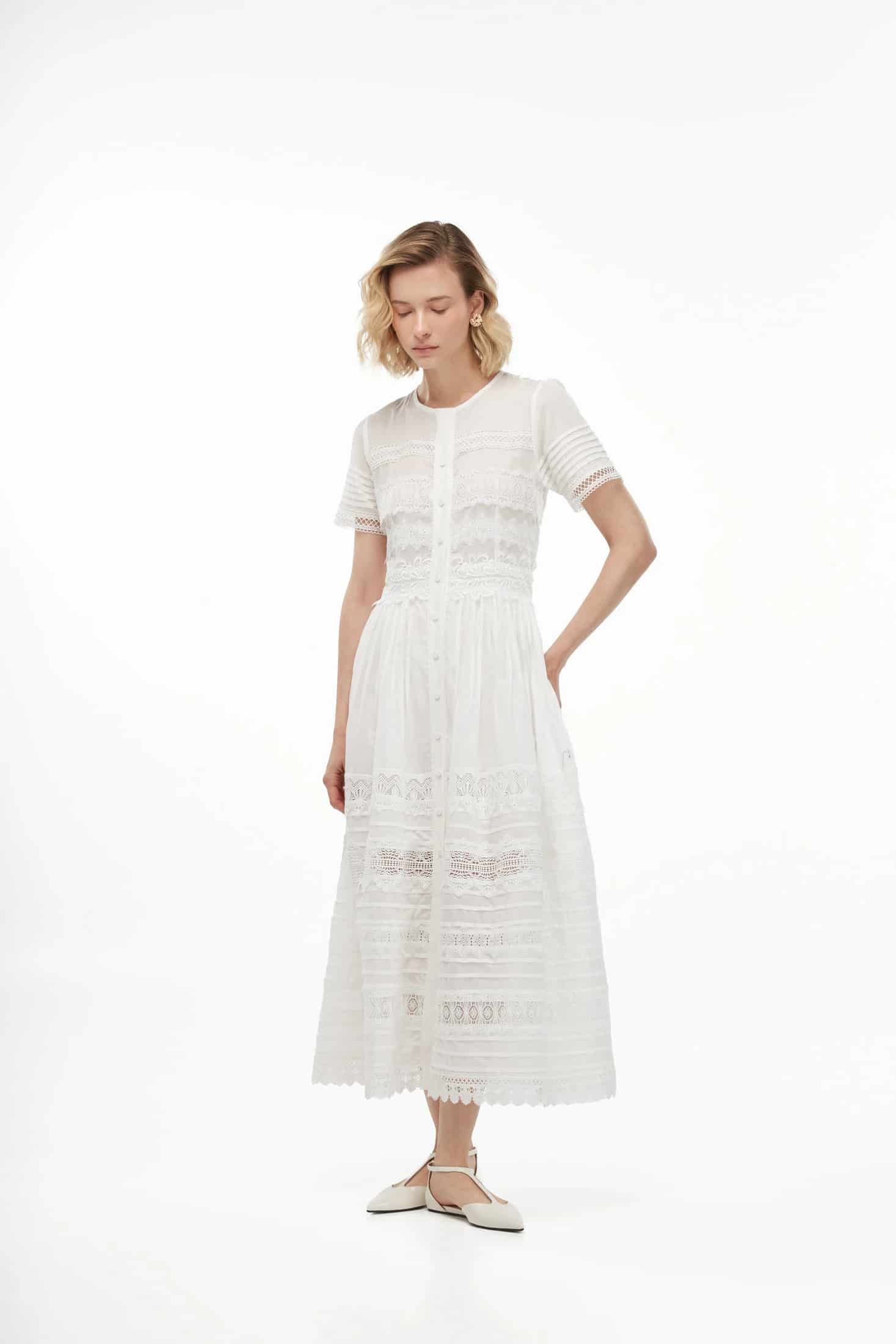 CAMILA DRESS WHITE - miniatura 1