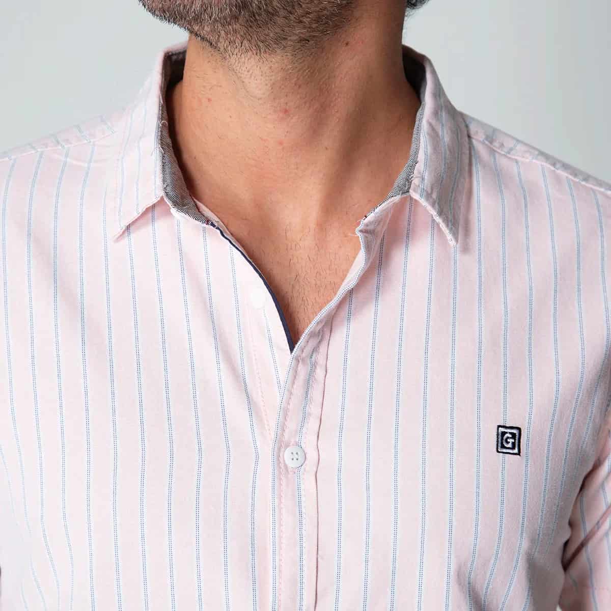Camisa Slim Manga Corta Caleb - miniatura 6
