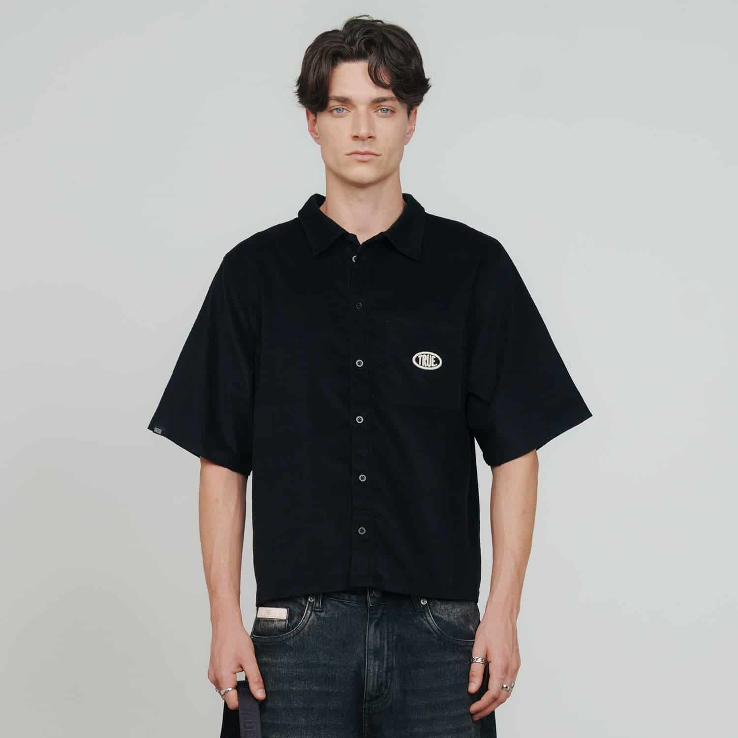 Midnight Corduroy Shirt - Black - miniatura 2