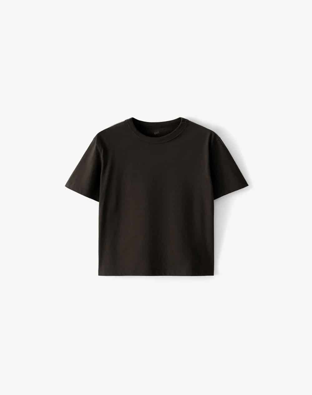 Camiseta manga corta oversize algodón café hombre - miniatura 5
