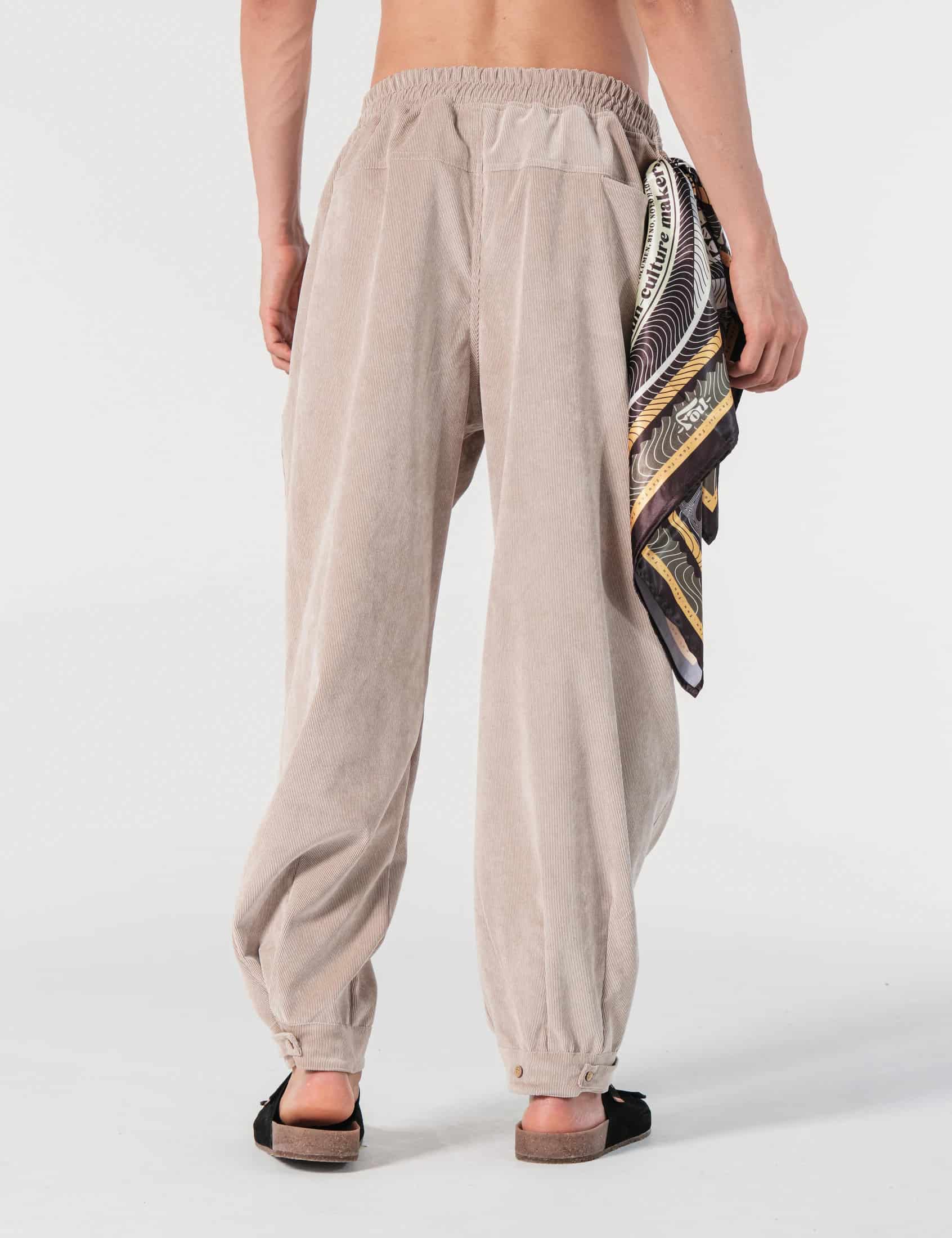 Pantalón Baggy Loose Fit Conexion Beige Hombre - miniatura 4
