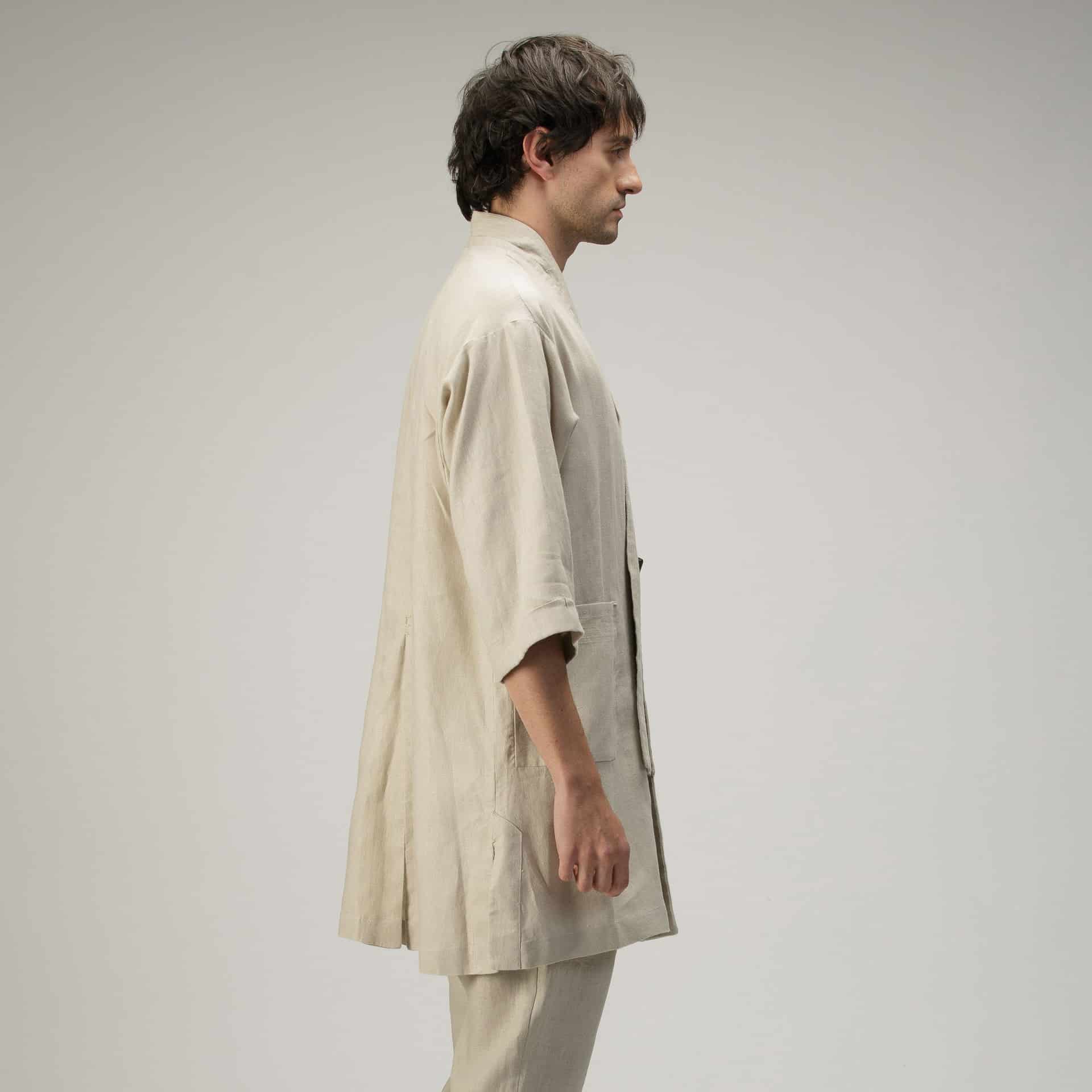Kimono Cruzado - Natural - miniatura 4