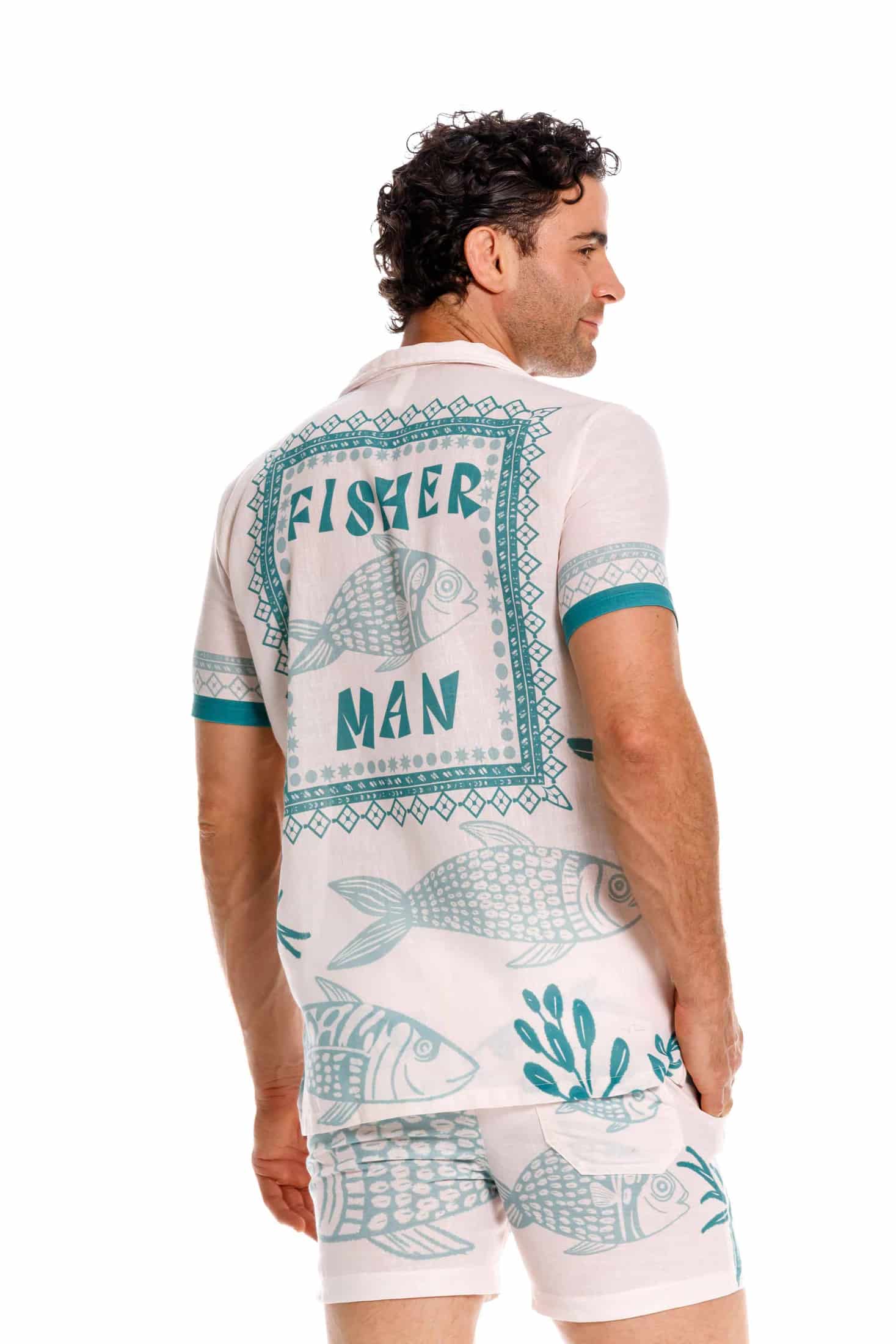 Camisa Hombre Fisherman Menta - miniatura 6