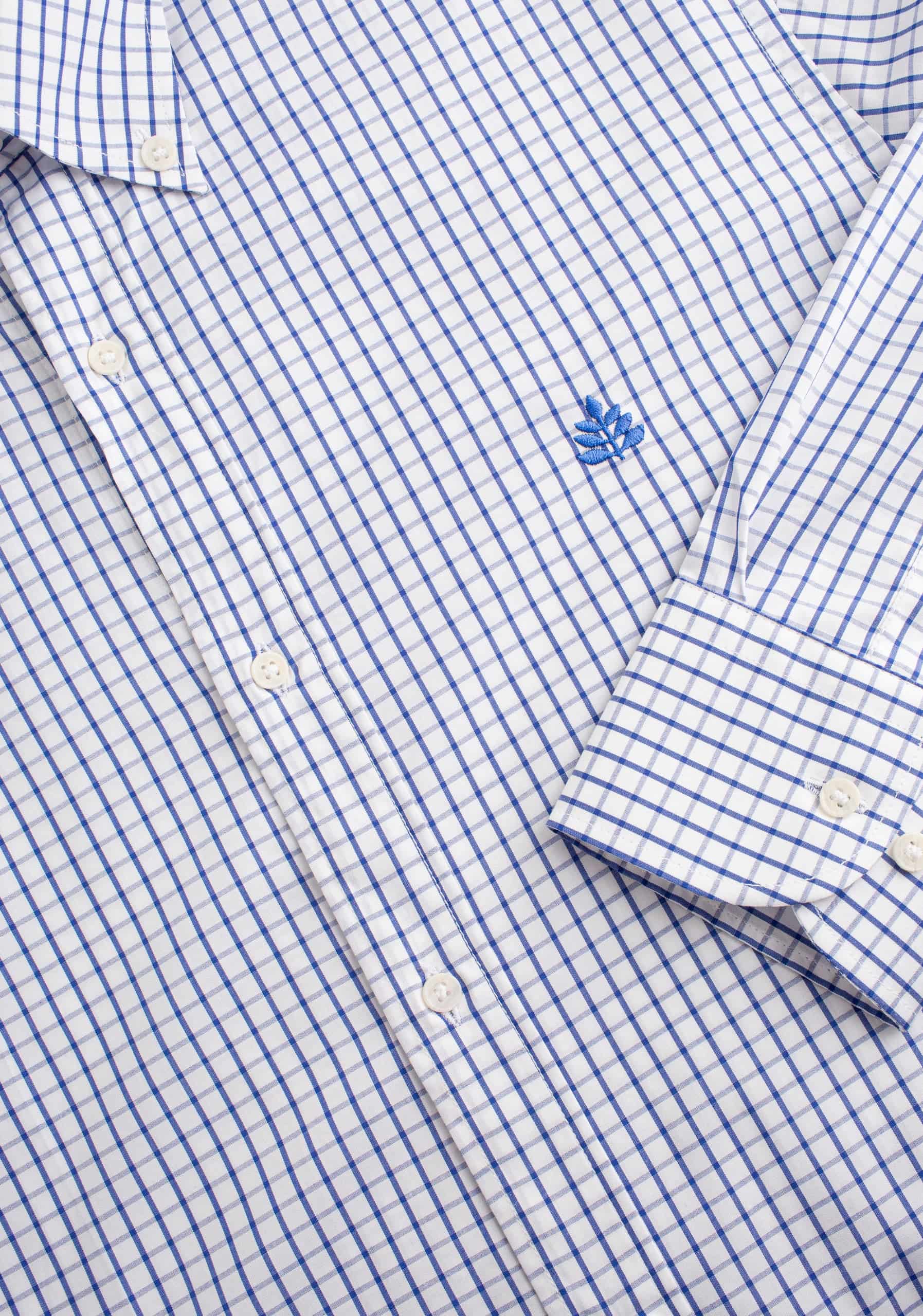 Camisa H CBD Cuadros Grd L-Azl Azul Osc - miniatura 3